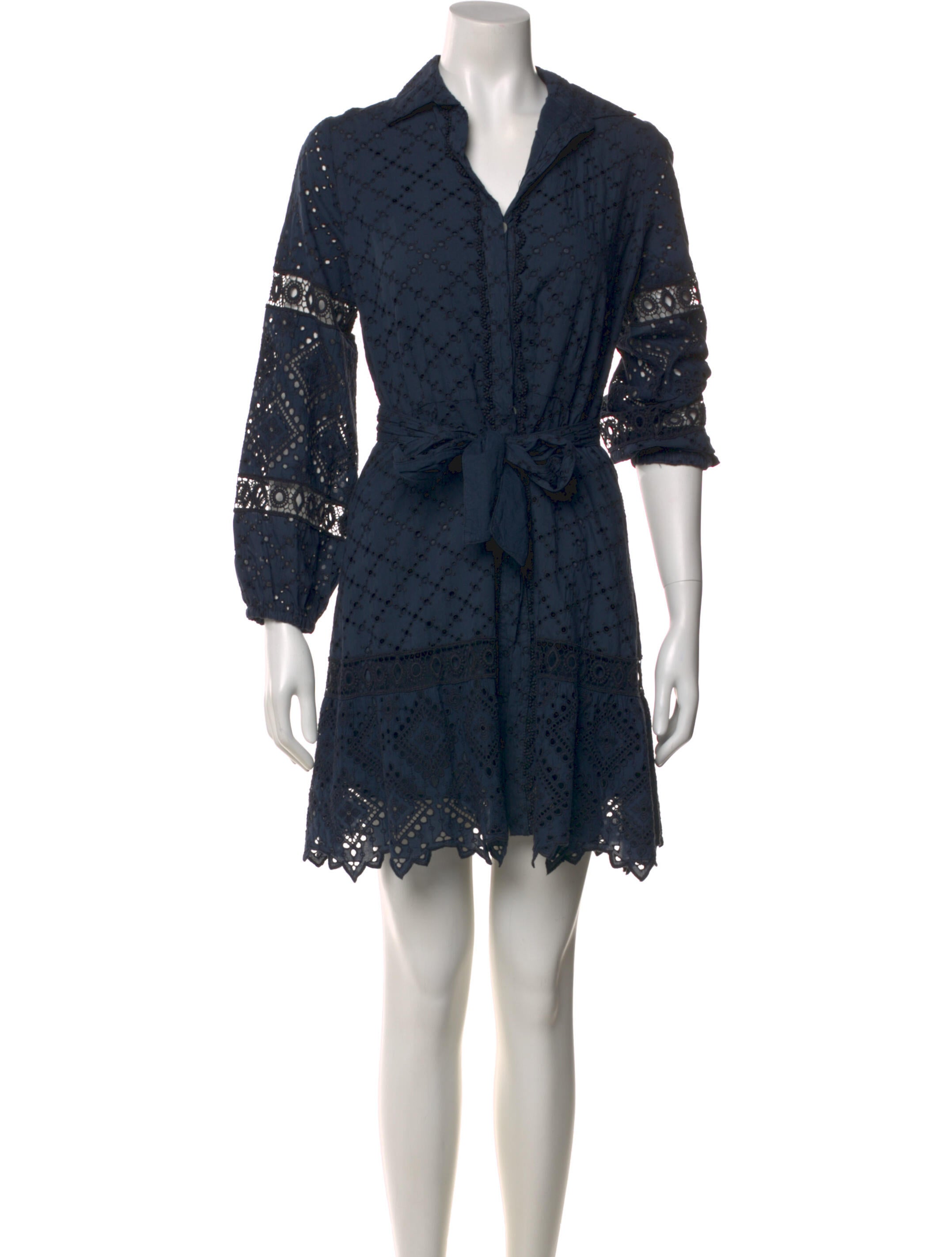 Charo Ruiz Lace Pattern Mini Dress