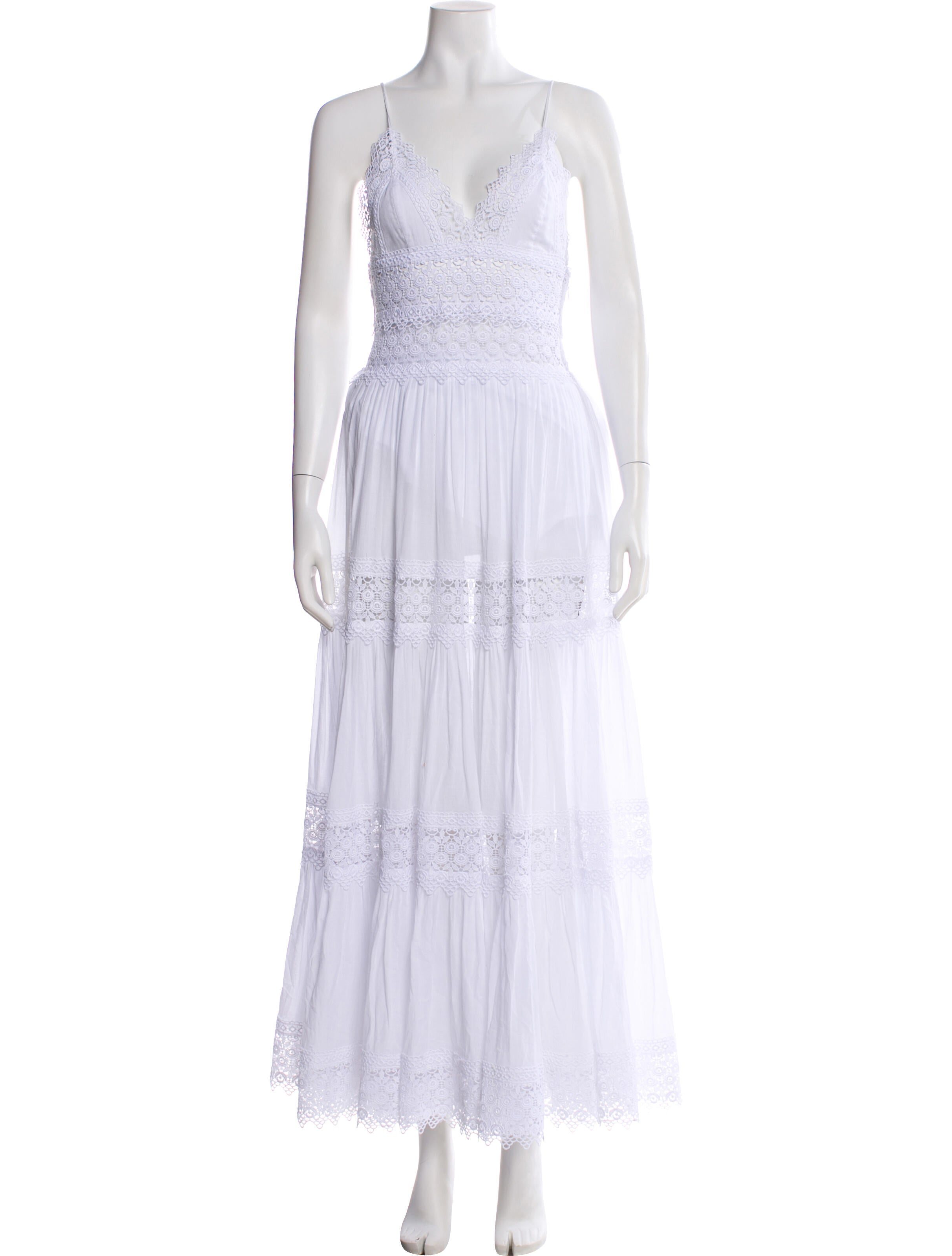 Charo Ruiz V-Neck Long Dress