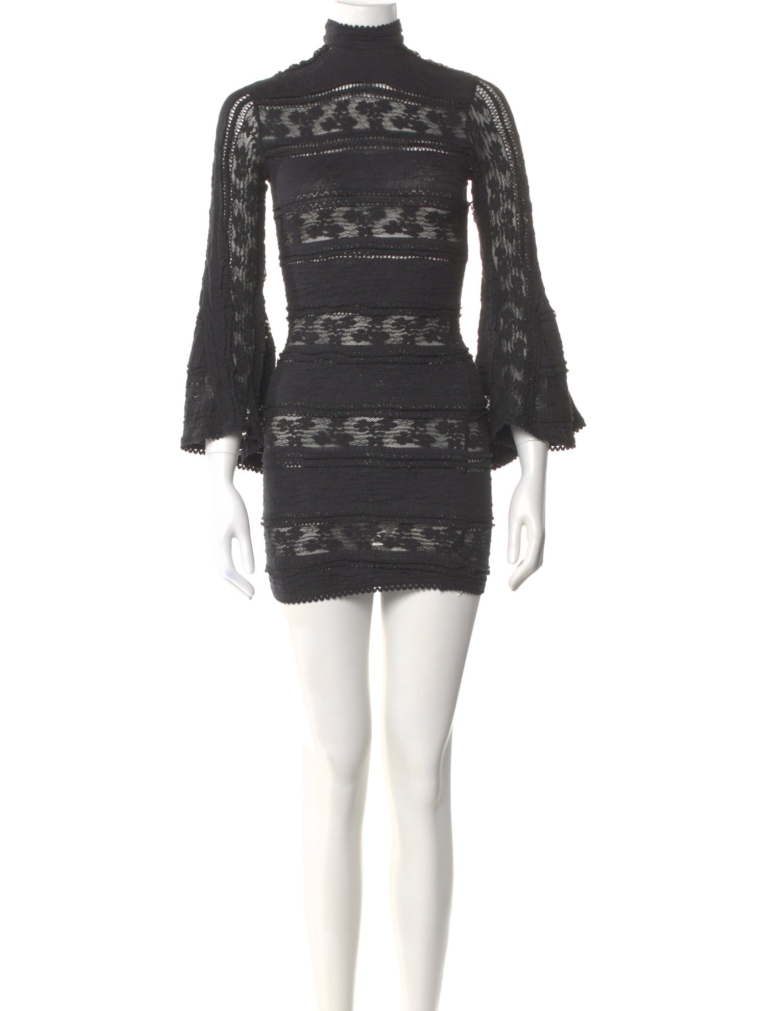 Charo Ruiz Lace Pattern Mini Dress