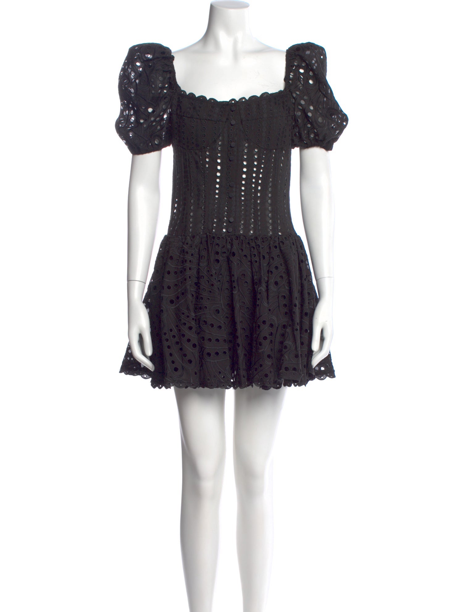 Charo Ruiz Lace Pattern Mini Dress