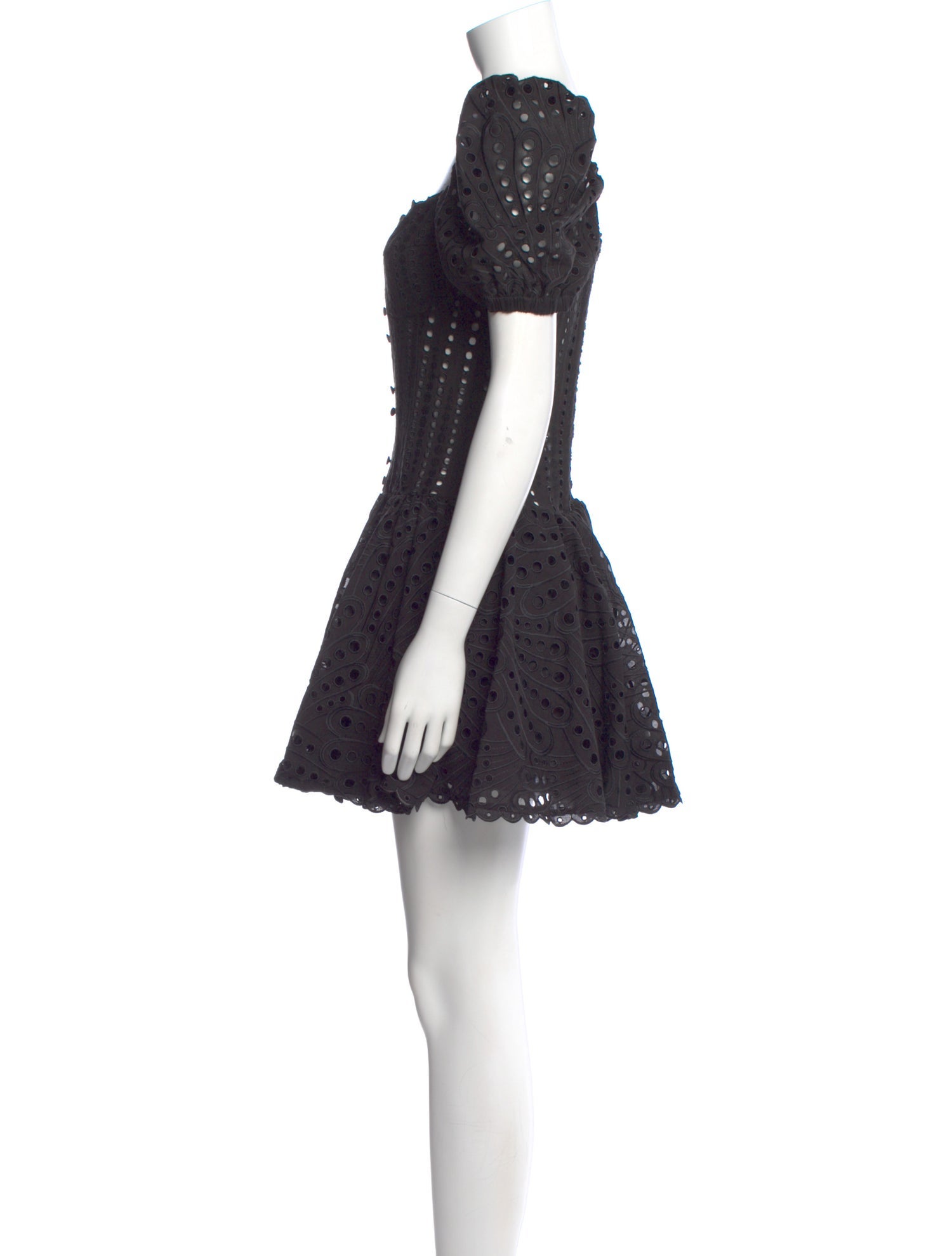 Charo Ruiz Lace Pattern Mini Dress