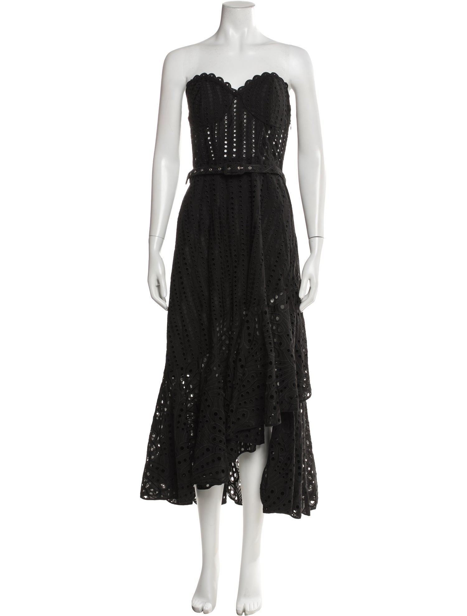 Charo Ruiz Strapless Midi Length Dress