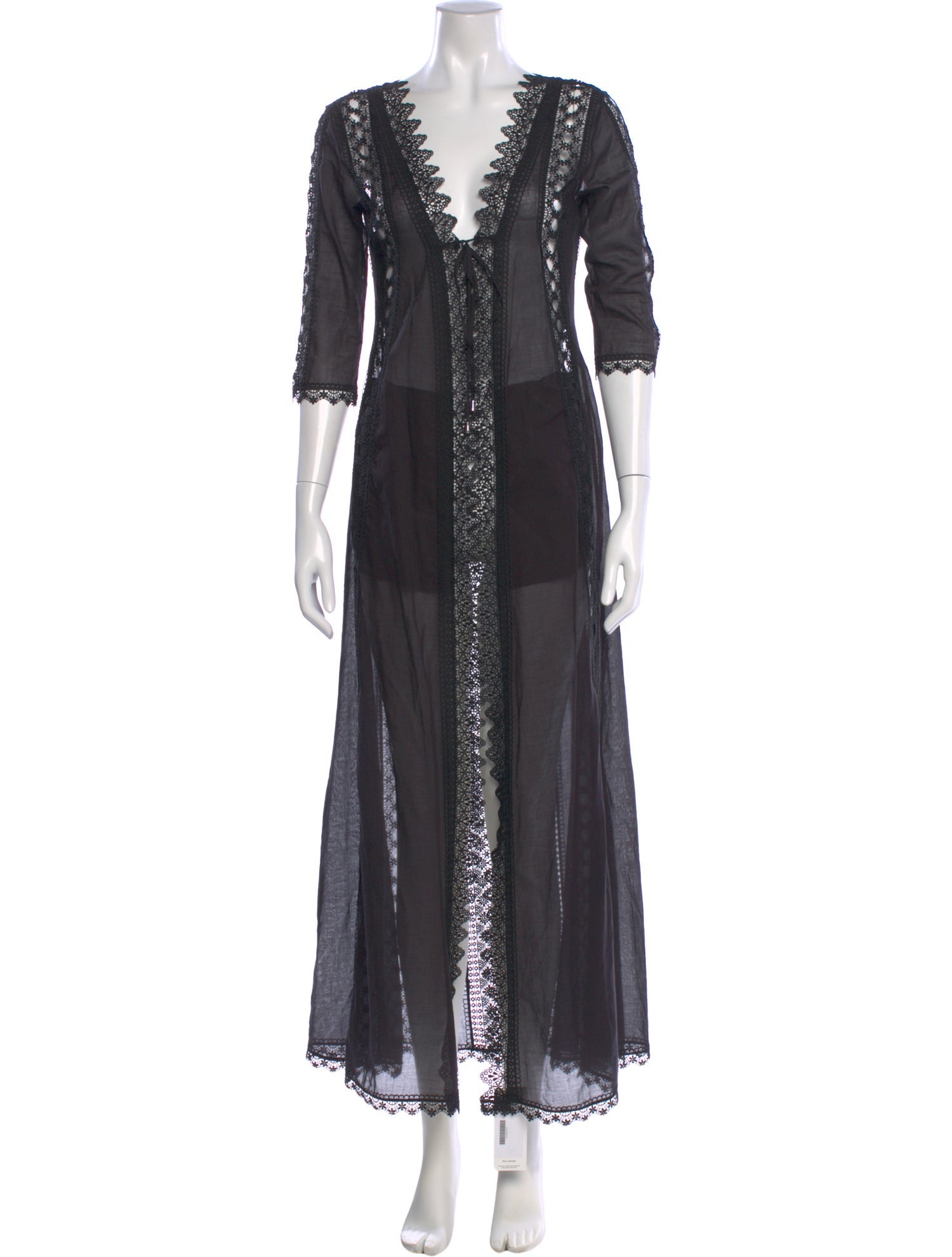 Charo Ruiz V-Neck Long Dress