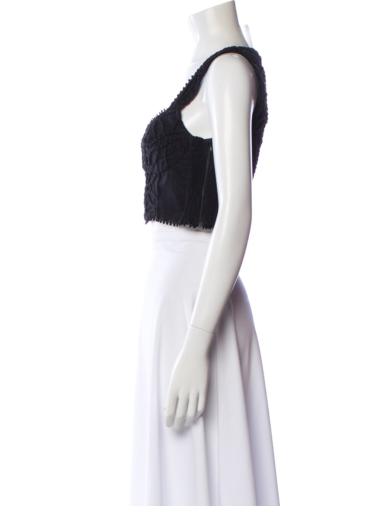 Charo Ruiz Square Neckline Sleeveless Crop Top