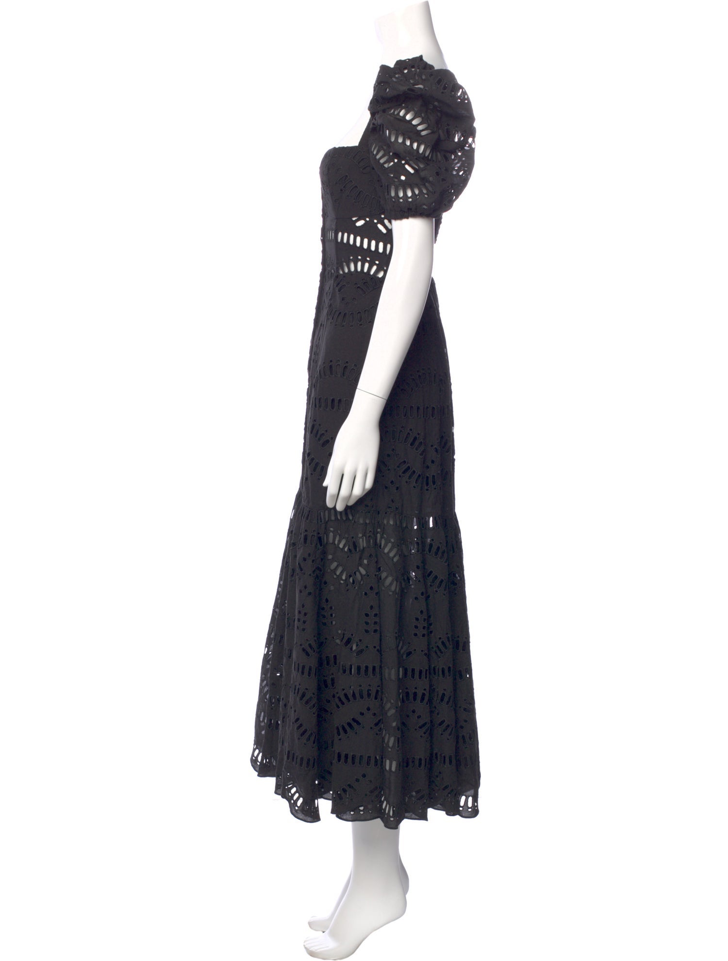 Charo Ruiz Lace Pattern Long Dress