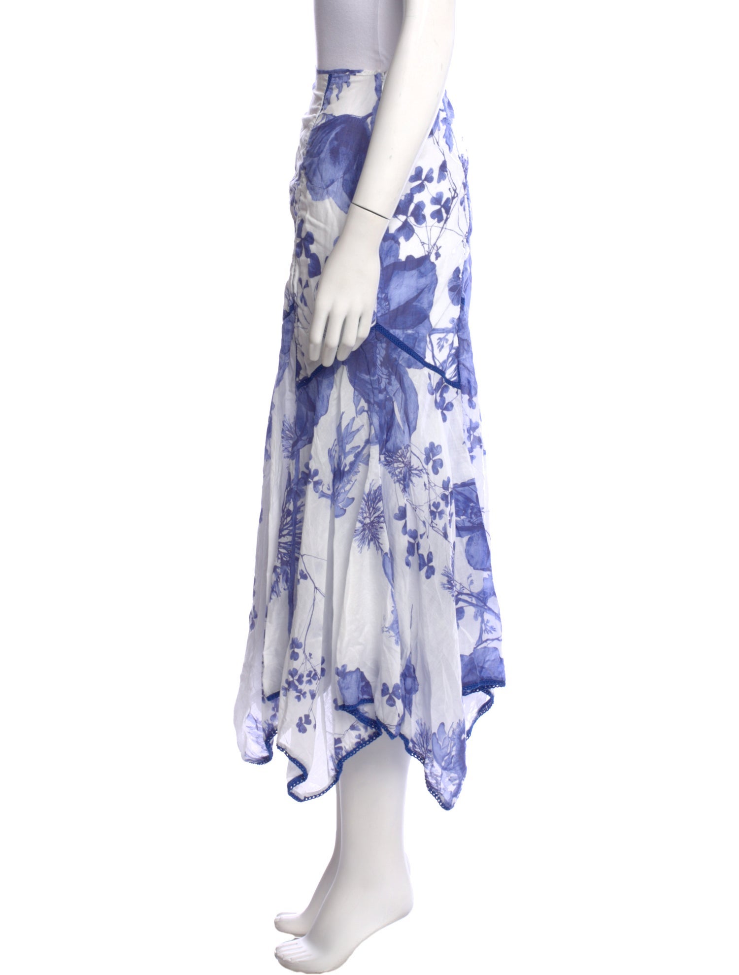 Charo Ruiz Floral Print Midi Length Skirt