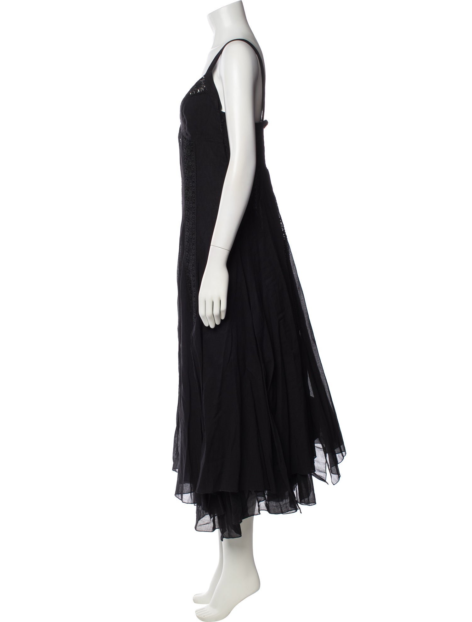 Charo Ruiz V-Neck Long Dress