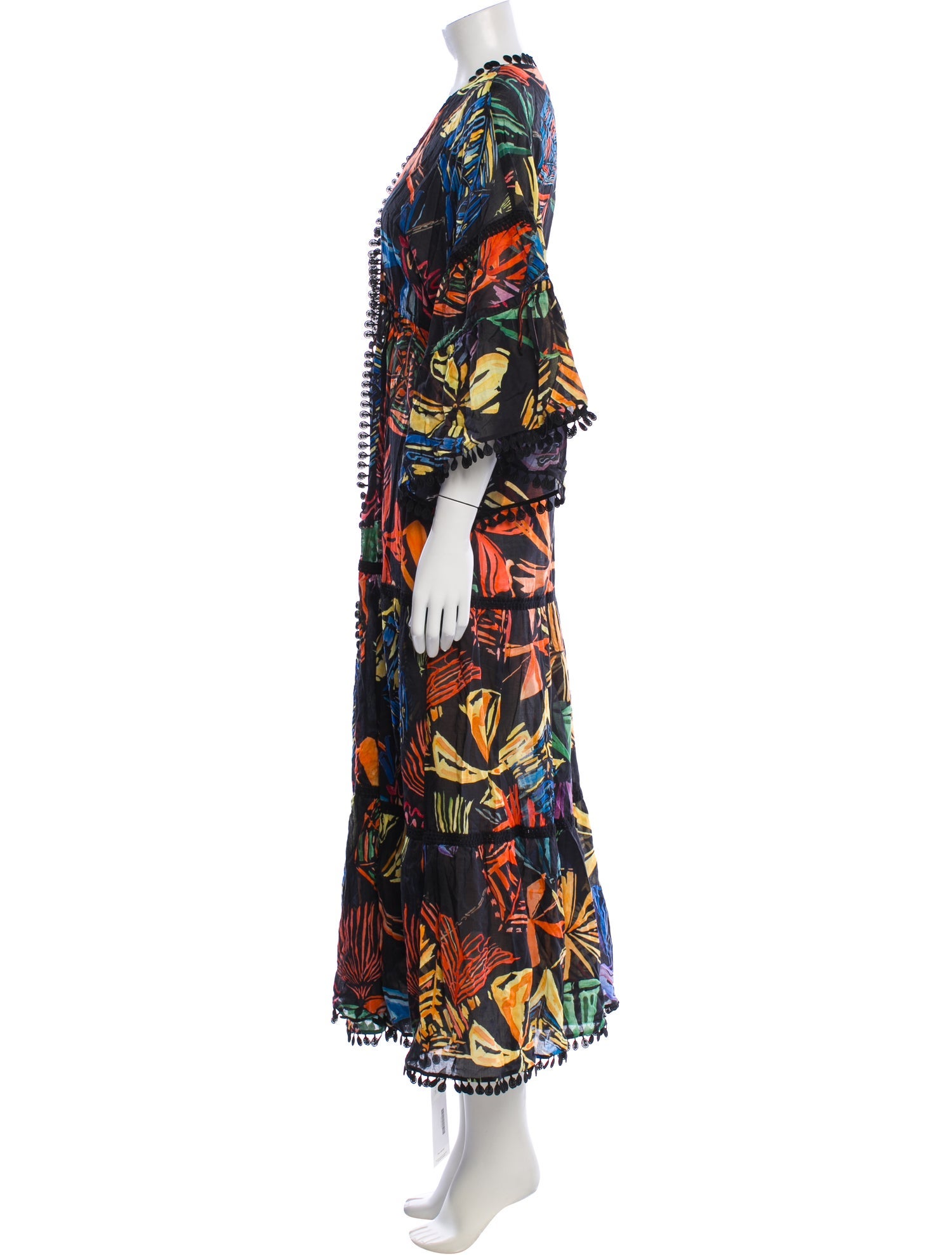 Charo Ruiz Floral Print Long Dress