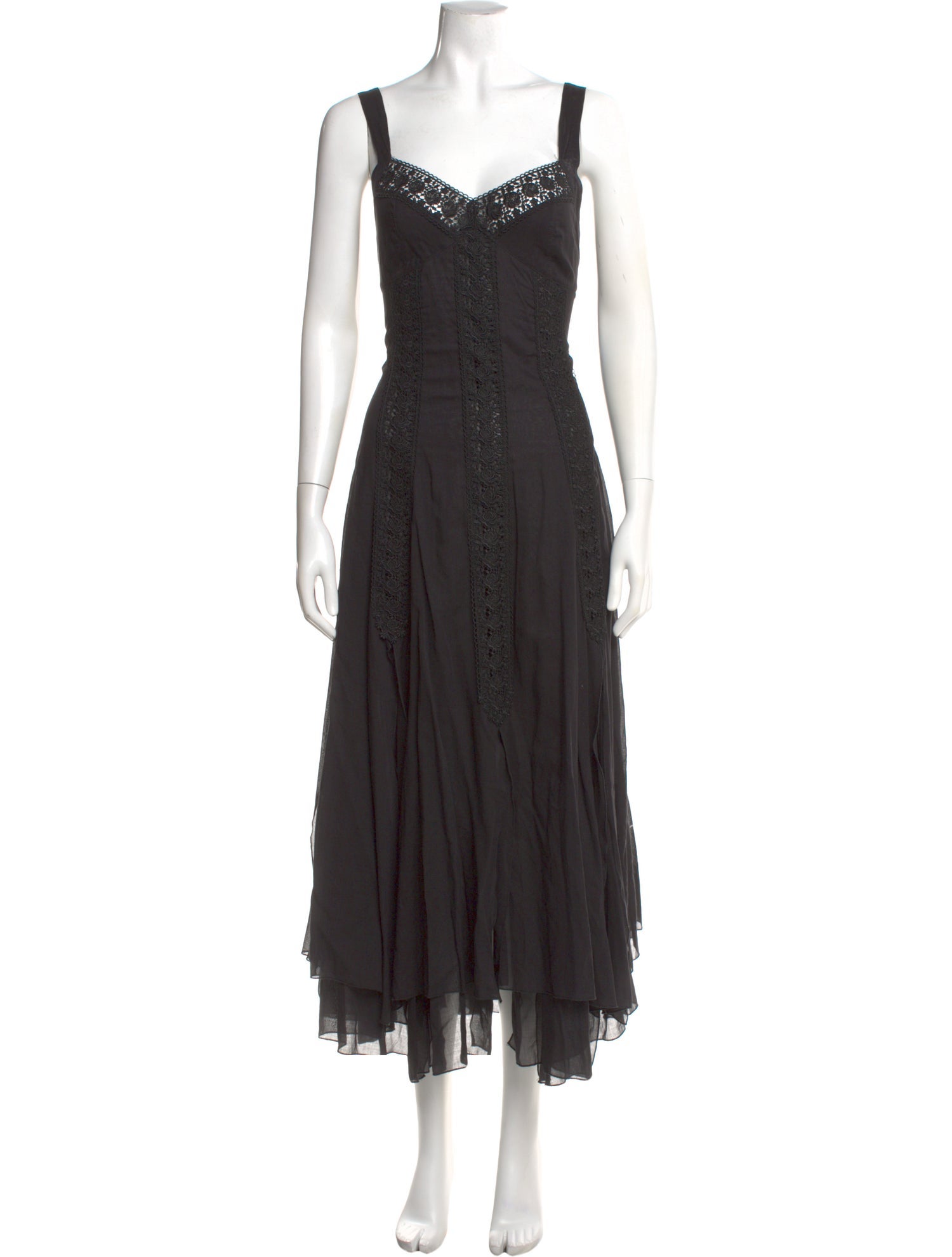 Charo Ruiz Square Neckline Long Dress