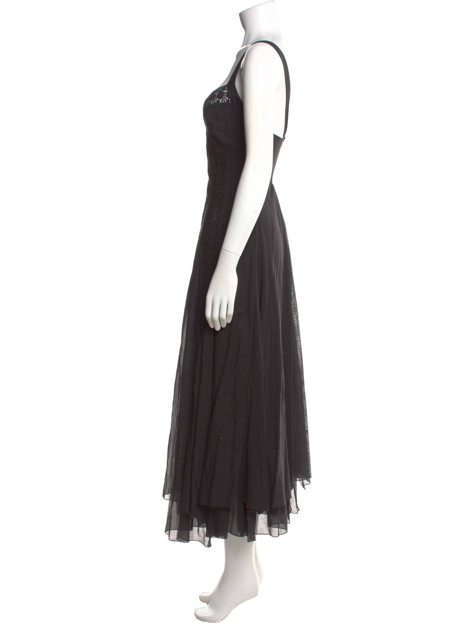 Charo Ruiz Square Neckline Long Dress