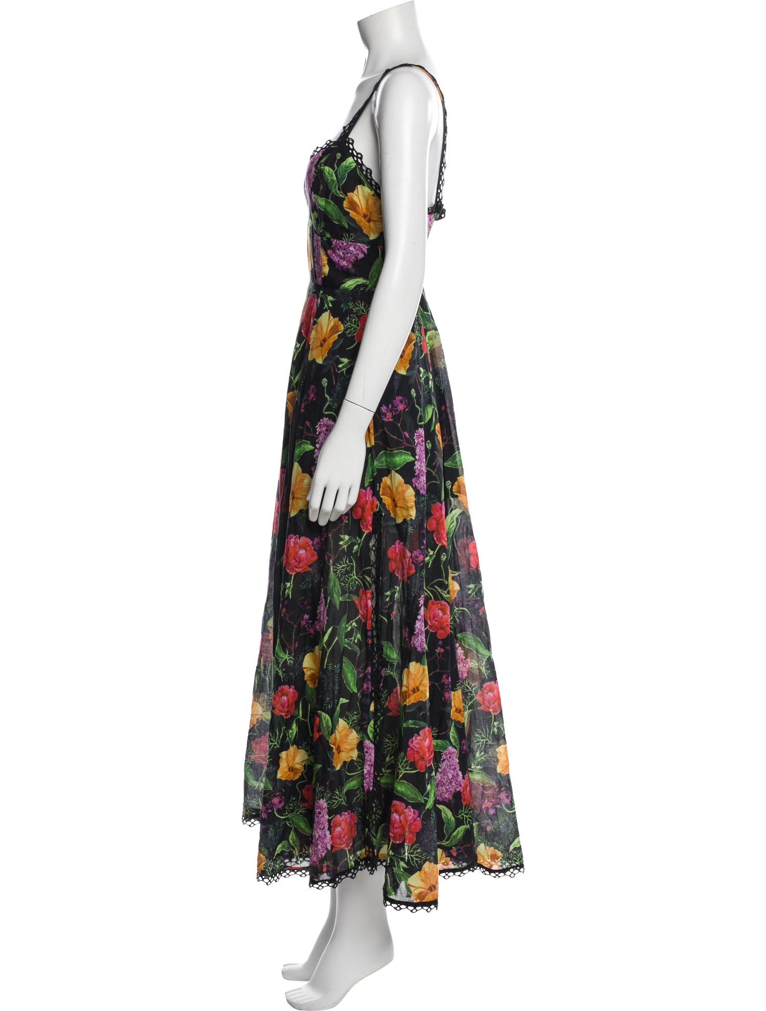 Charo Ruiz Floral Print Long Dress