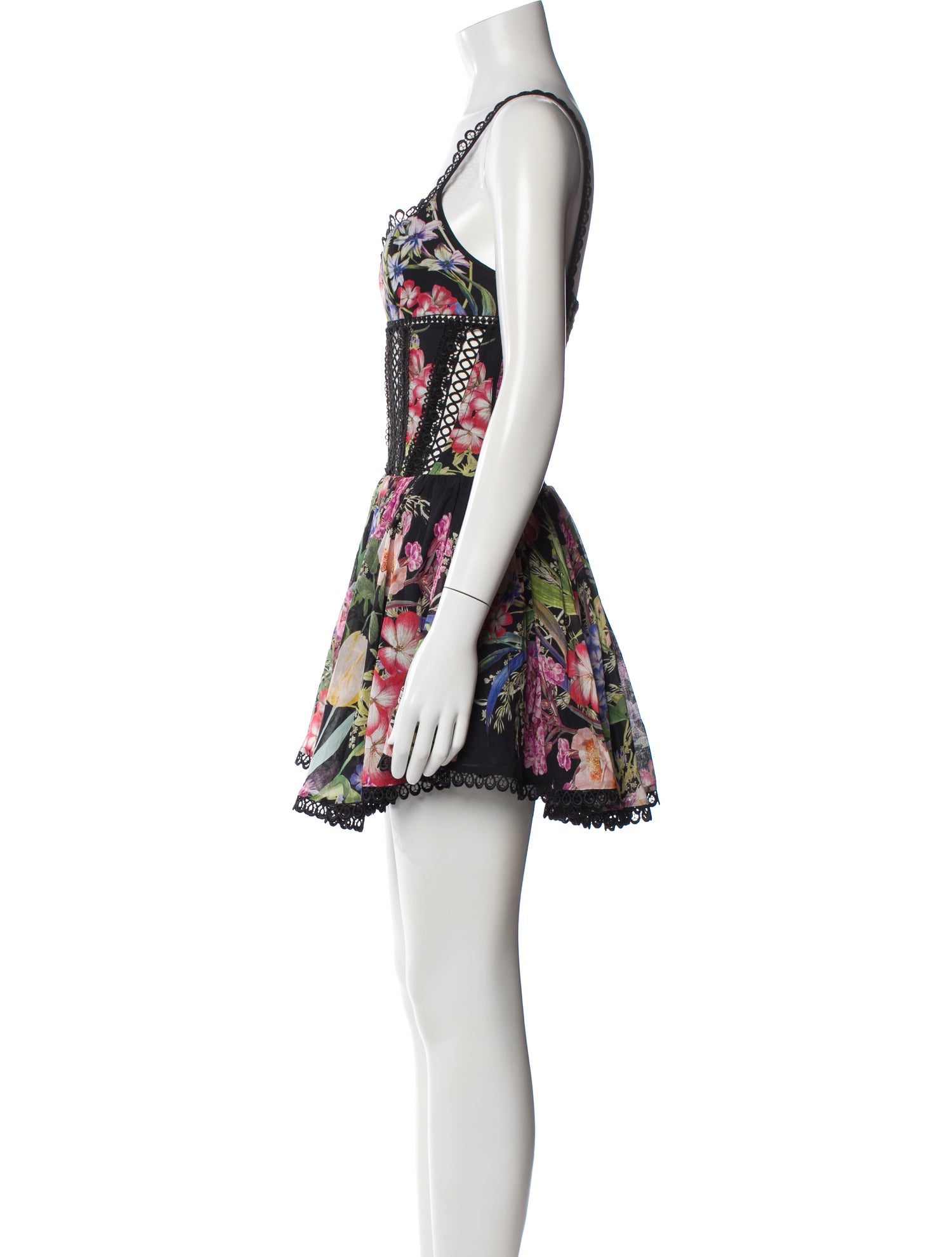 Charo Ruiz Floral Print Mini Dress