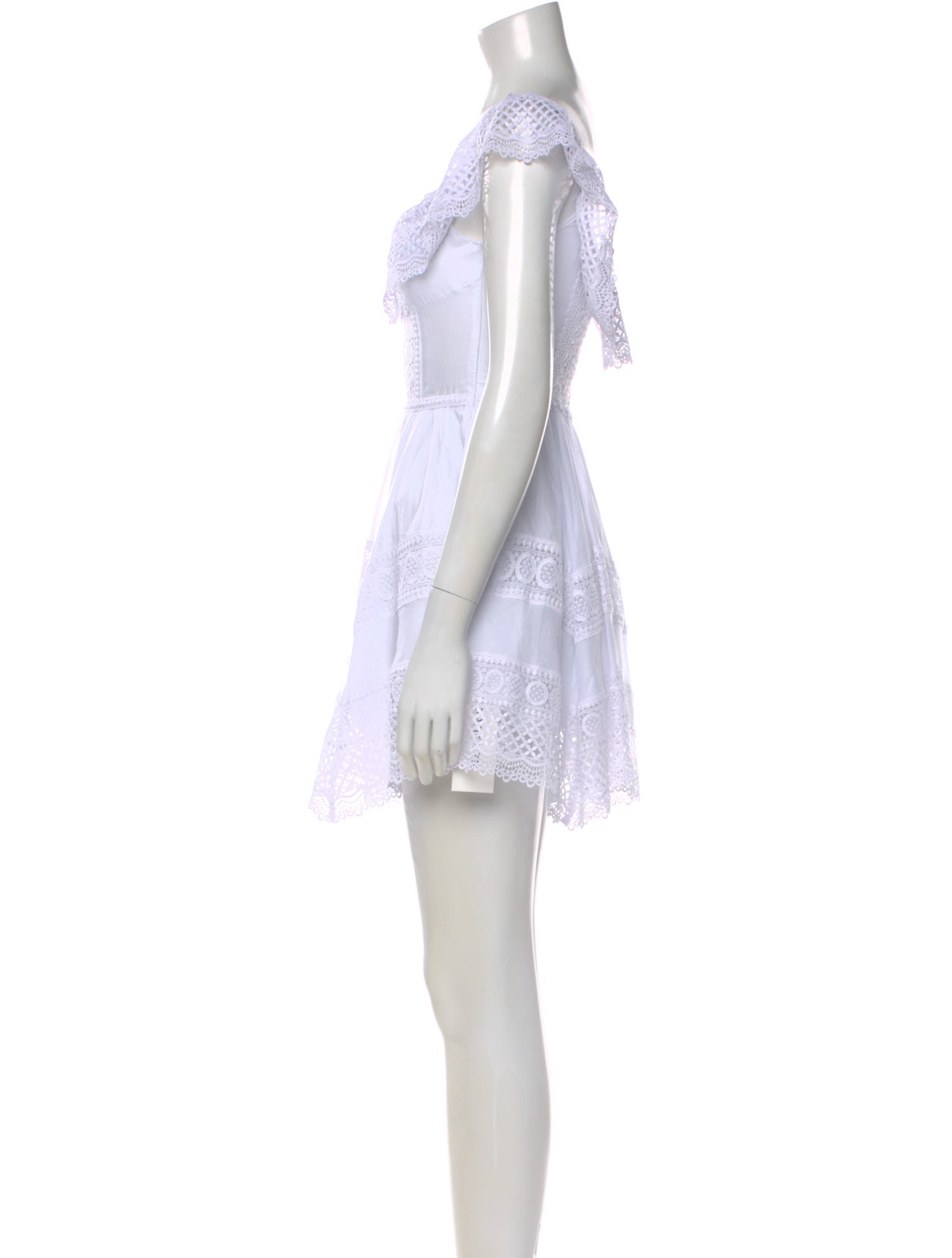 Charo Ruiz Scoop Neck Mini Dress