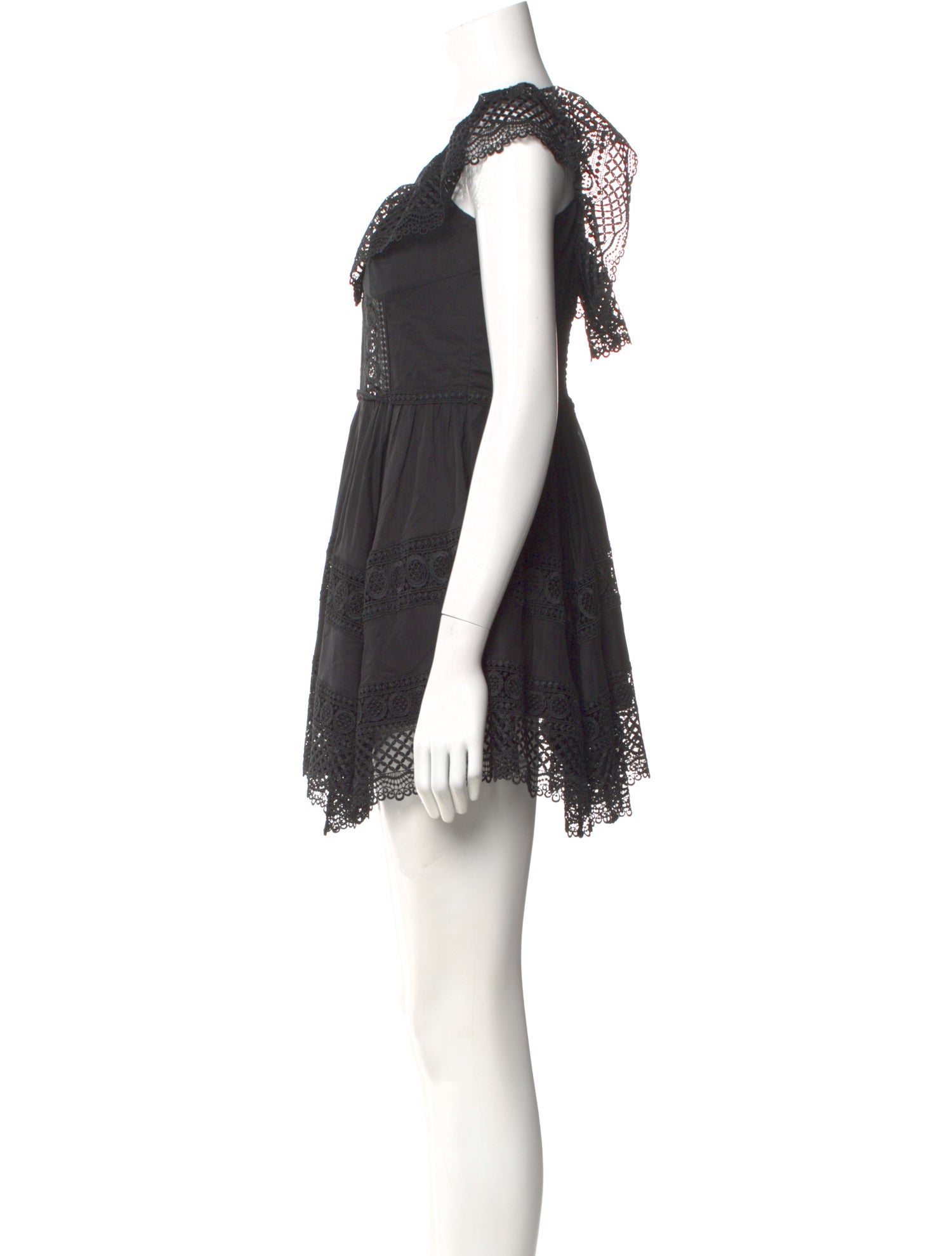 Charo Ruiz Scoop Neck Mini Dress