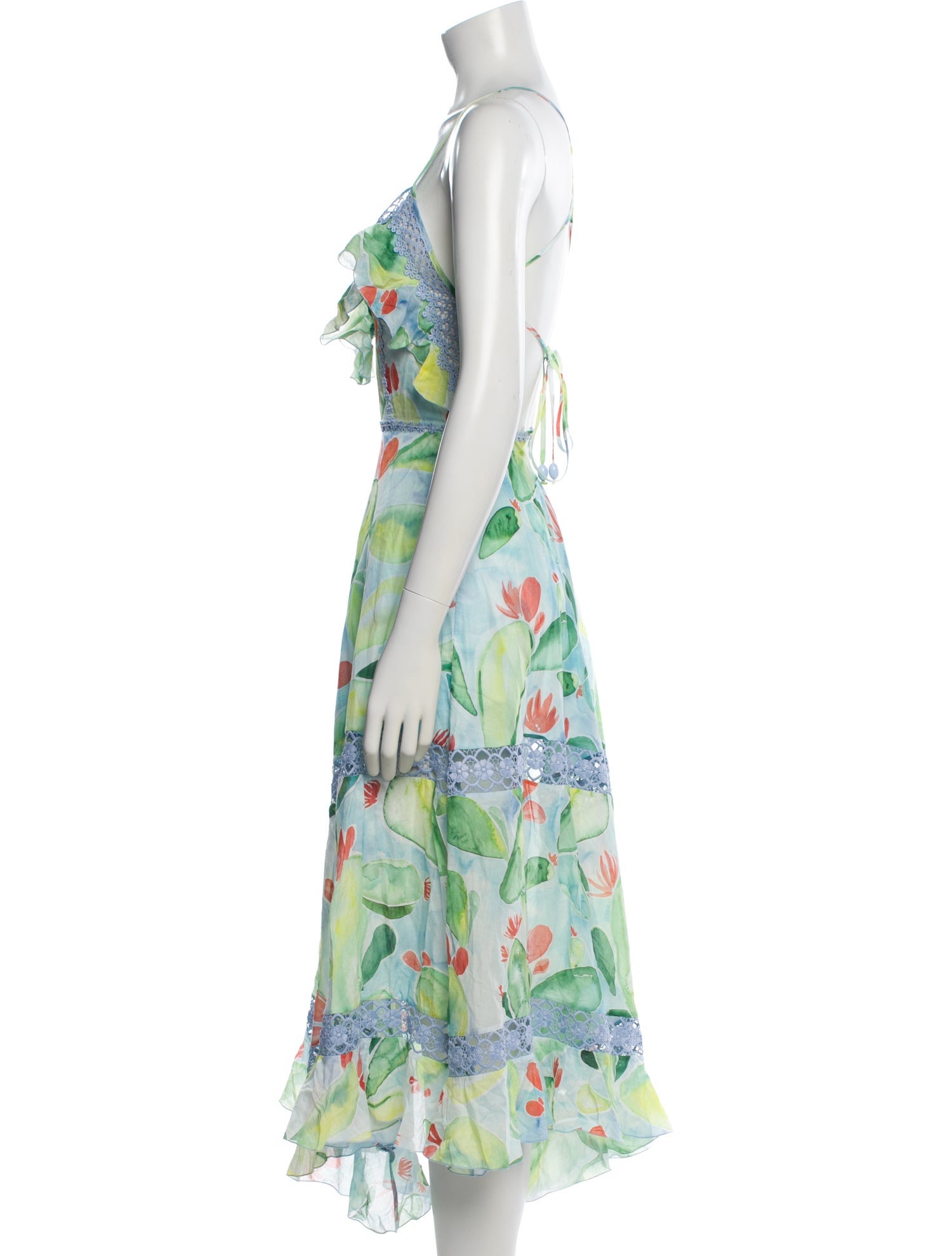 Charo Ruiz Floral Print Long Dress