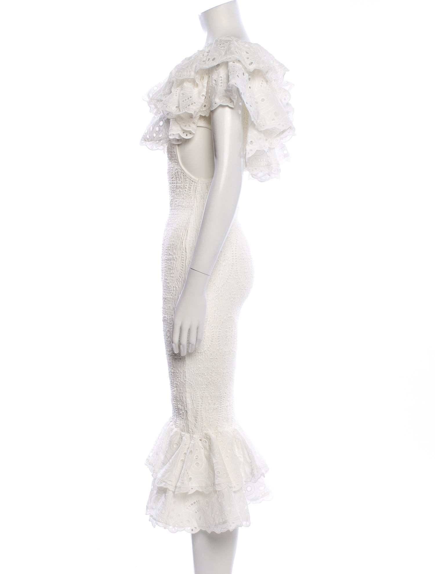 Charo Ruiz Bateau Neckline Midi Length Dress