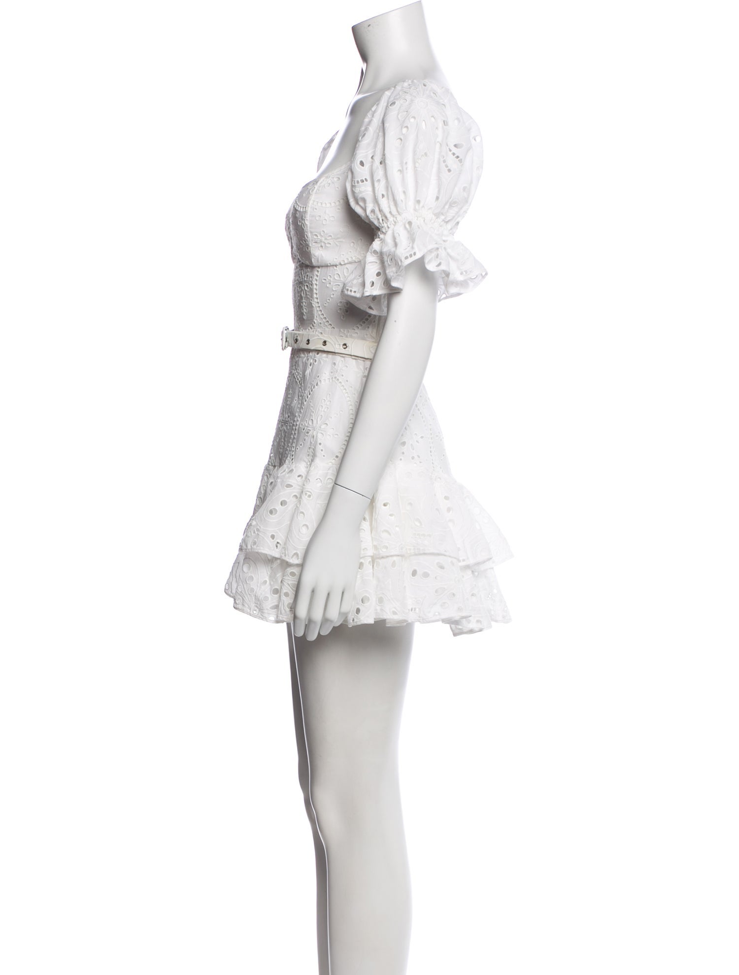 charo ruiz white mini dress Ricka broderie anglaise mini dress - CHARO RUIZ IBIZA