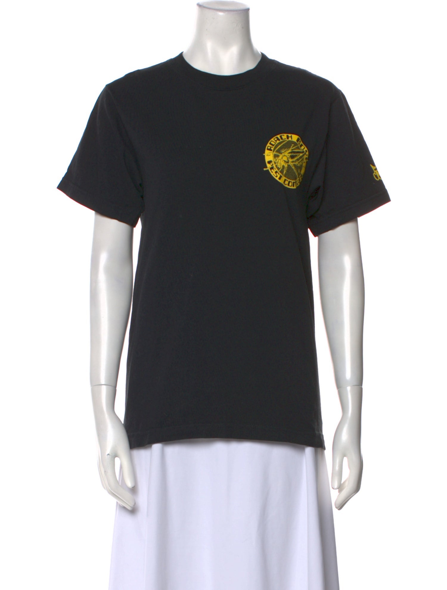 Cherry Los Angeles Graphic Print Crew Neck T-Shirt