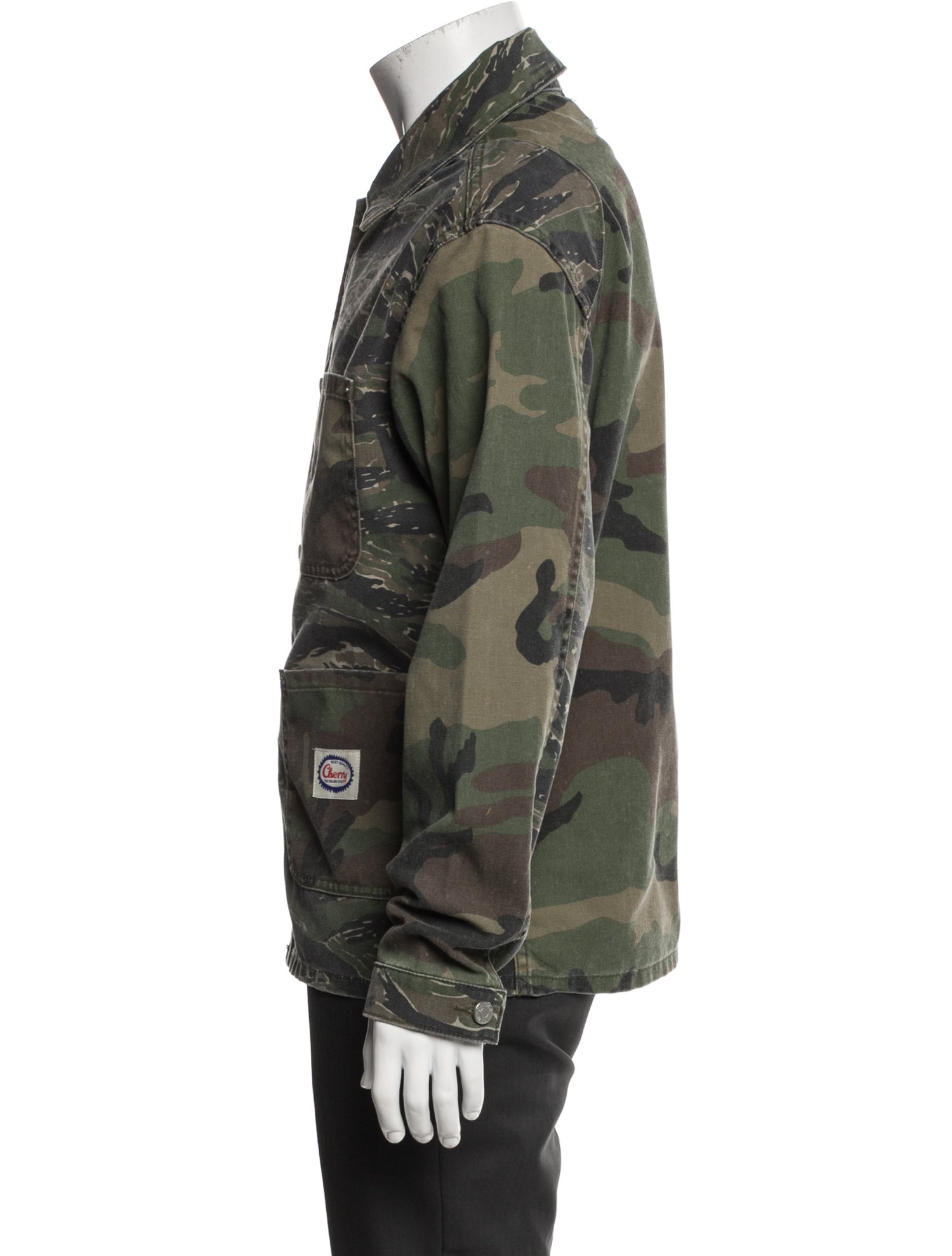 Cherry Los Angeles Camouflage Print Utility Jacket w/ Tags
