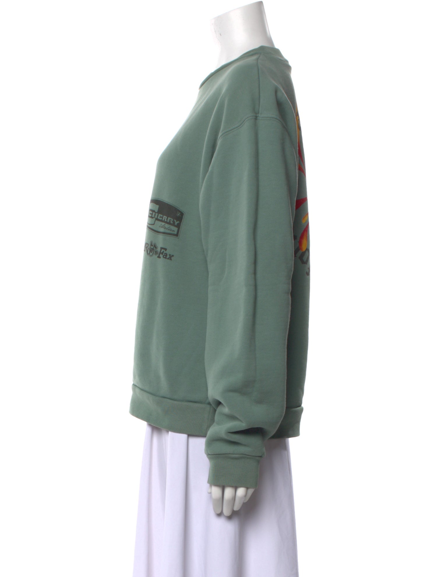 Cherry Los Angeles Crew Neck Long Sleeve Sweatshirt