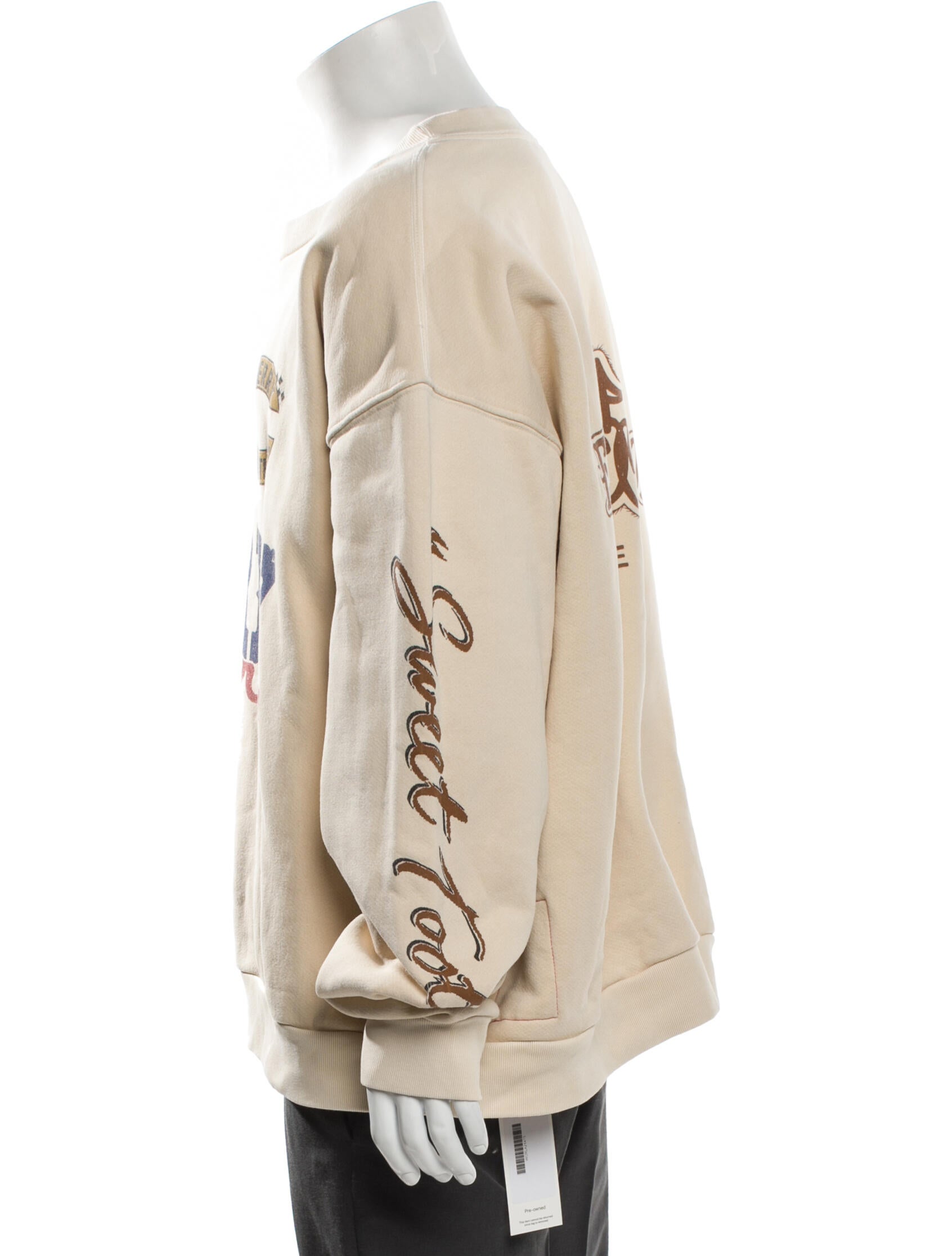 Cherry Los Angeles Graphic Print Scoop Neck Sweatshirt