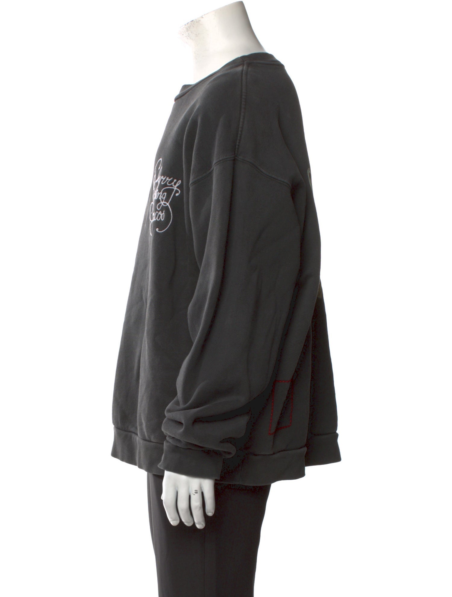 Cherry Los Angeles Graphic Print Crew Neck Sweatshirt