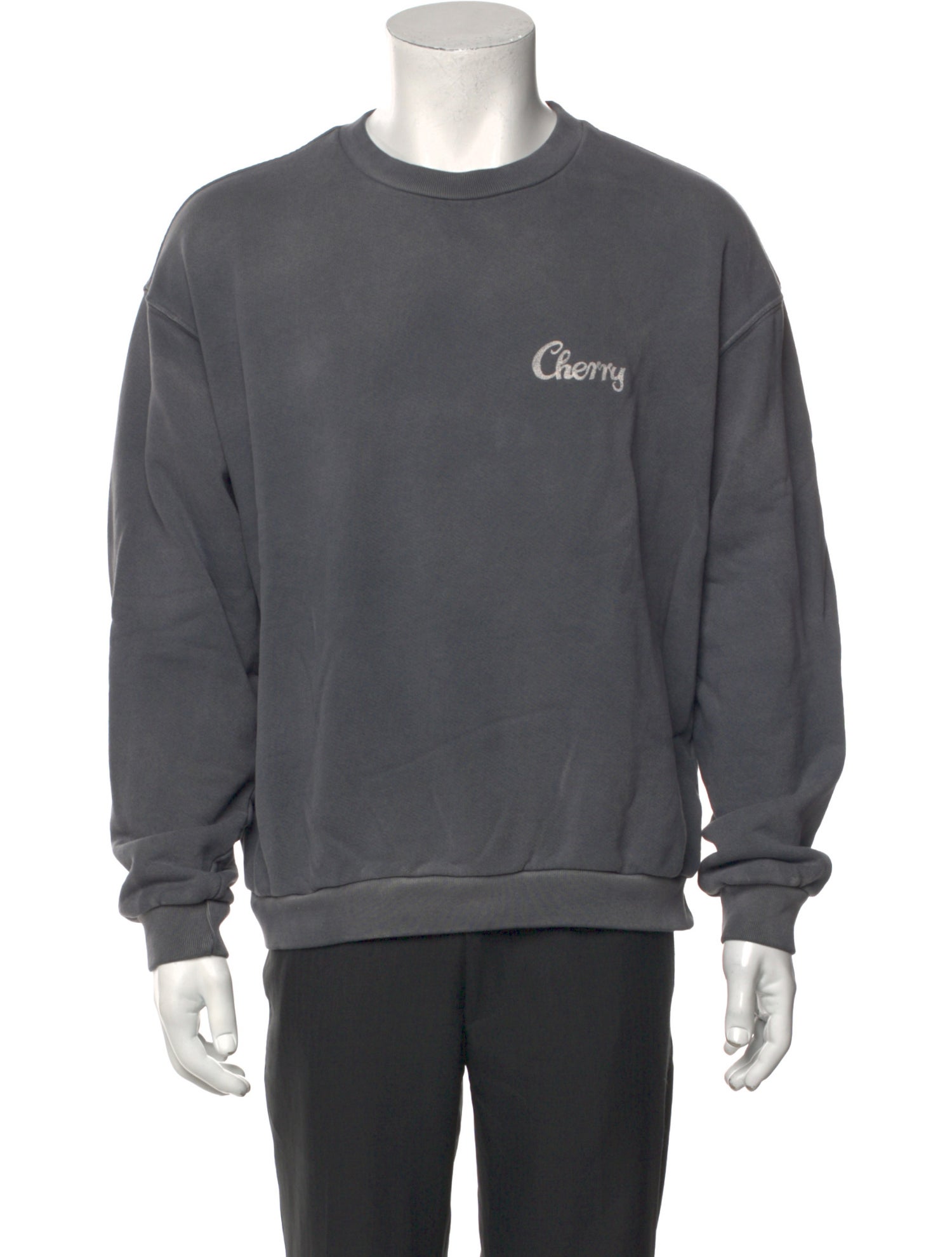 Cherry Los Angeles Graphic Print Crew Neck Sweatshirt