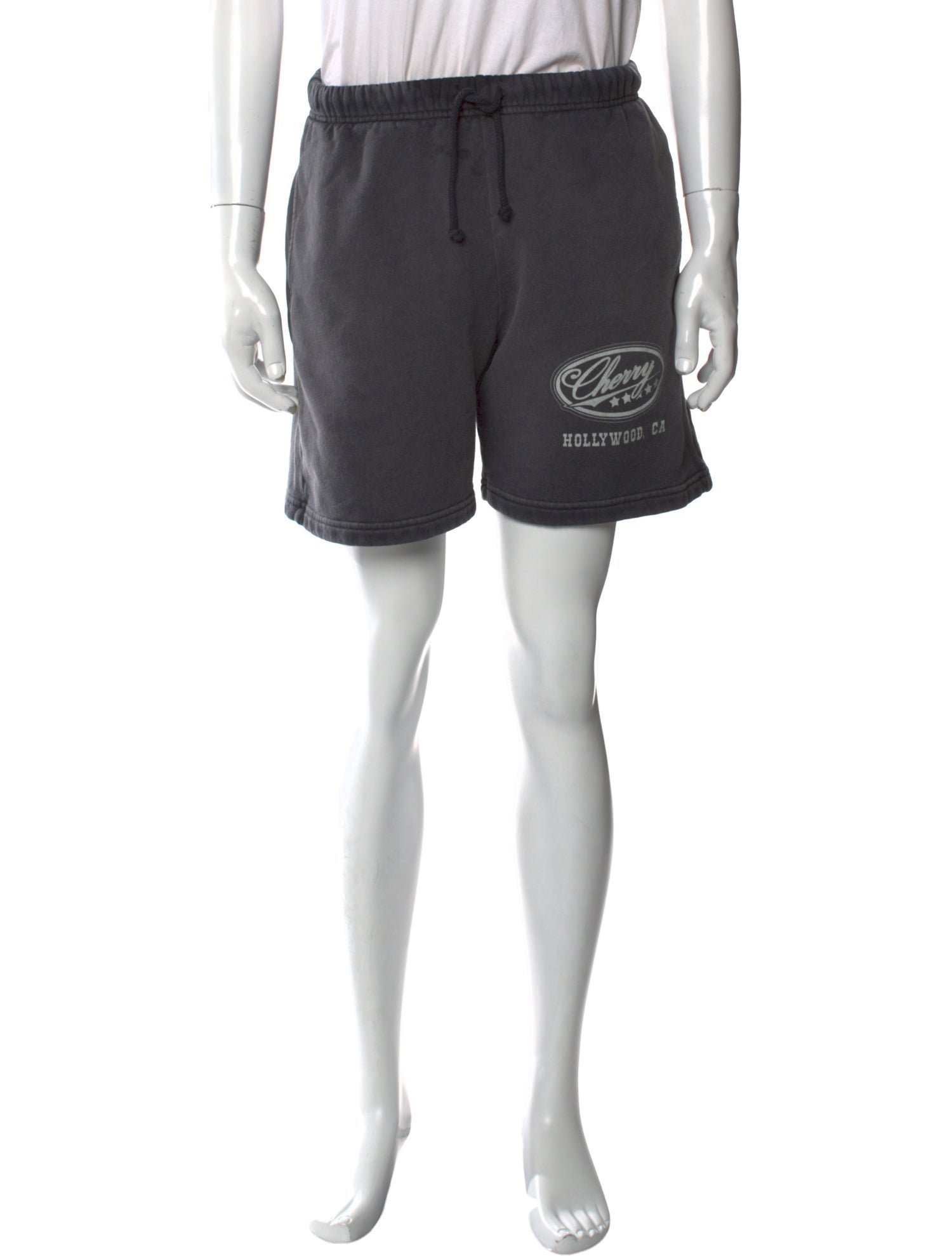 Cherry Los Angeles Graphic Print Jogger Shorts
