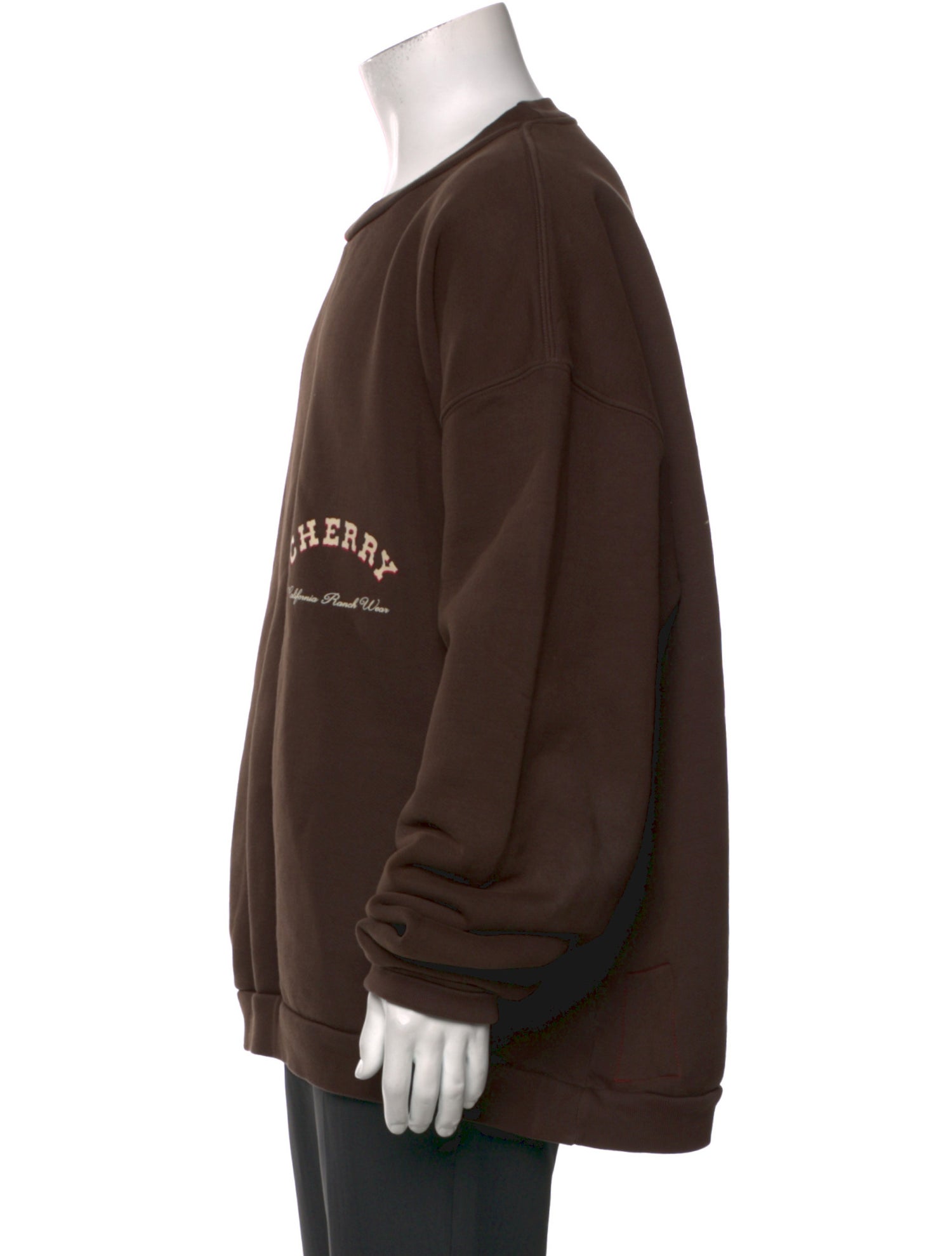 Cherry Los Angeles Graphic Print Crew Neck Sweatshirt