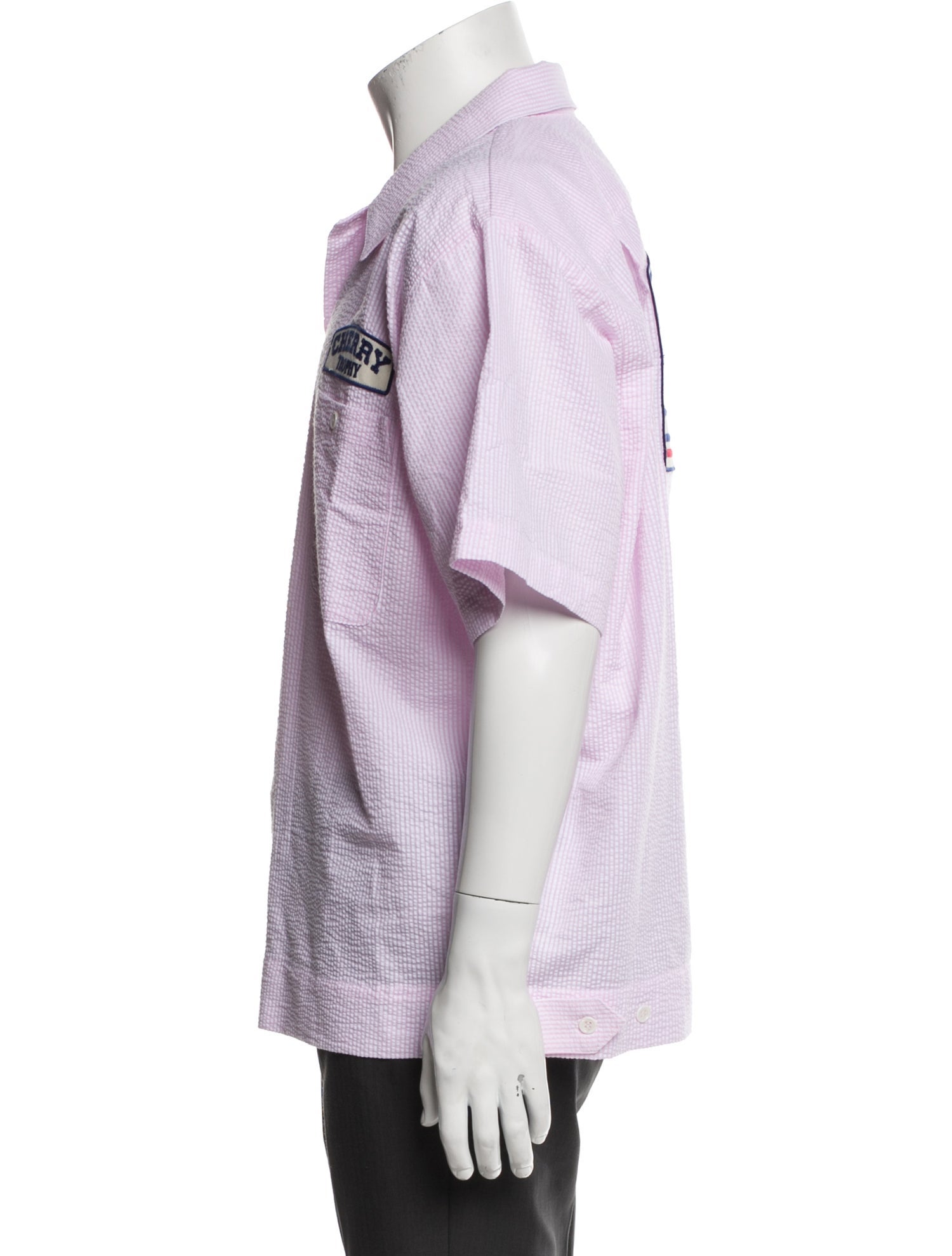 Cherry Los Angeles Striped Short Sleeve Shirt