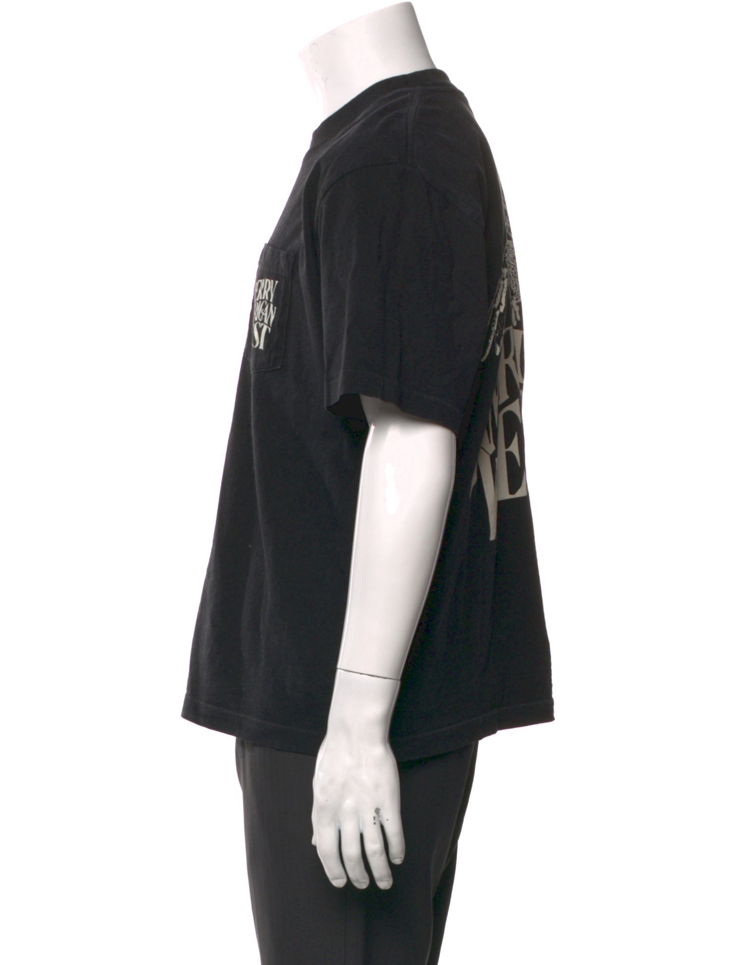 Cherry Los Angeles Graphic Print Crew Neck T-Shirt