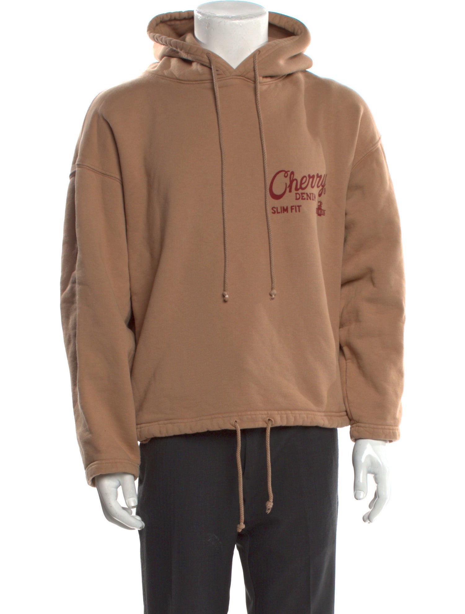 Cherry Los Angeles Graphic Print Crew Neck Hoodie