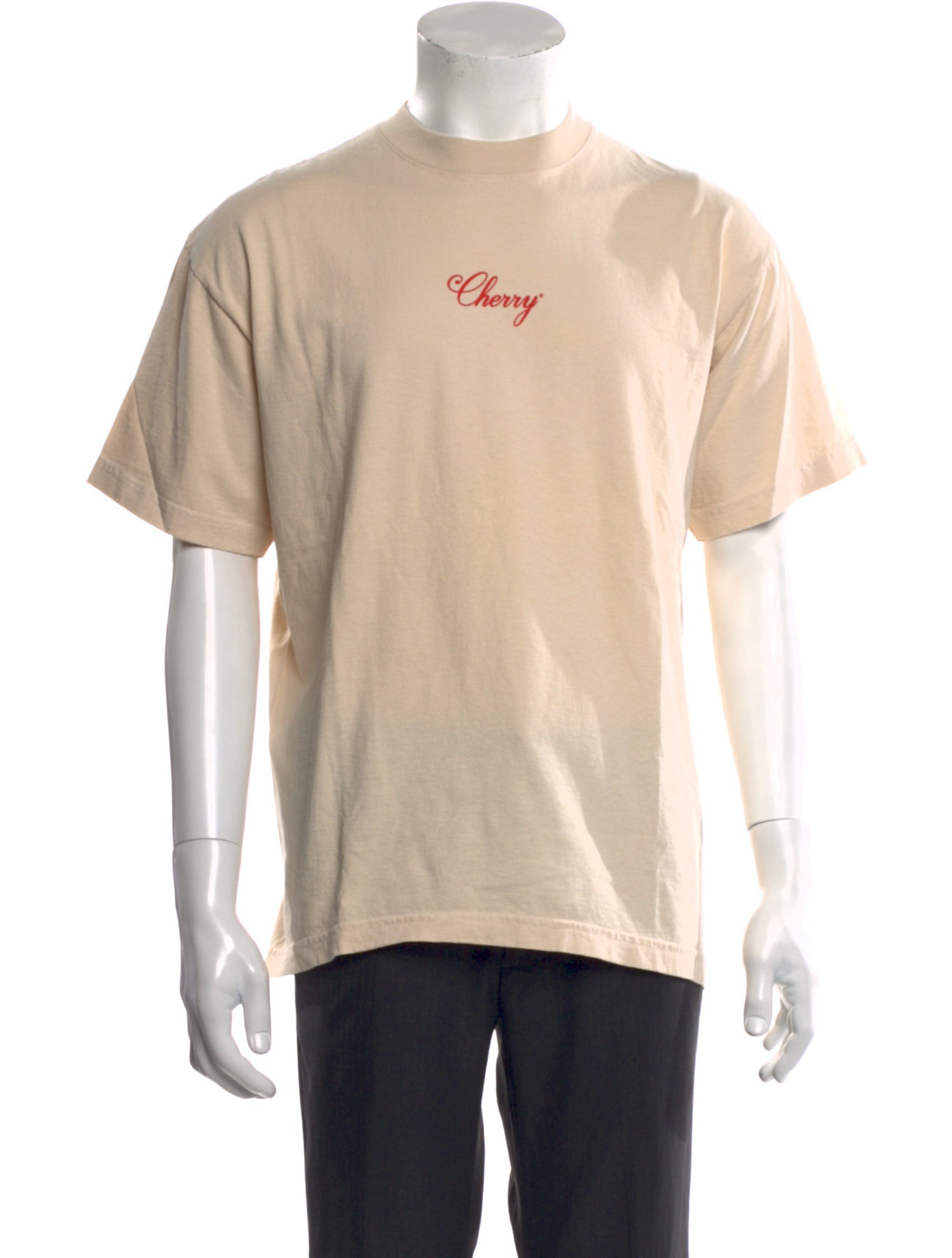 John Galliano Newspaper Print V-Neck T-Shirt - White T