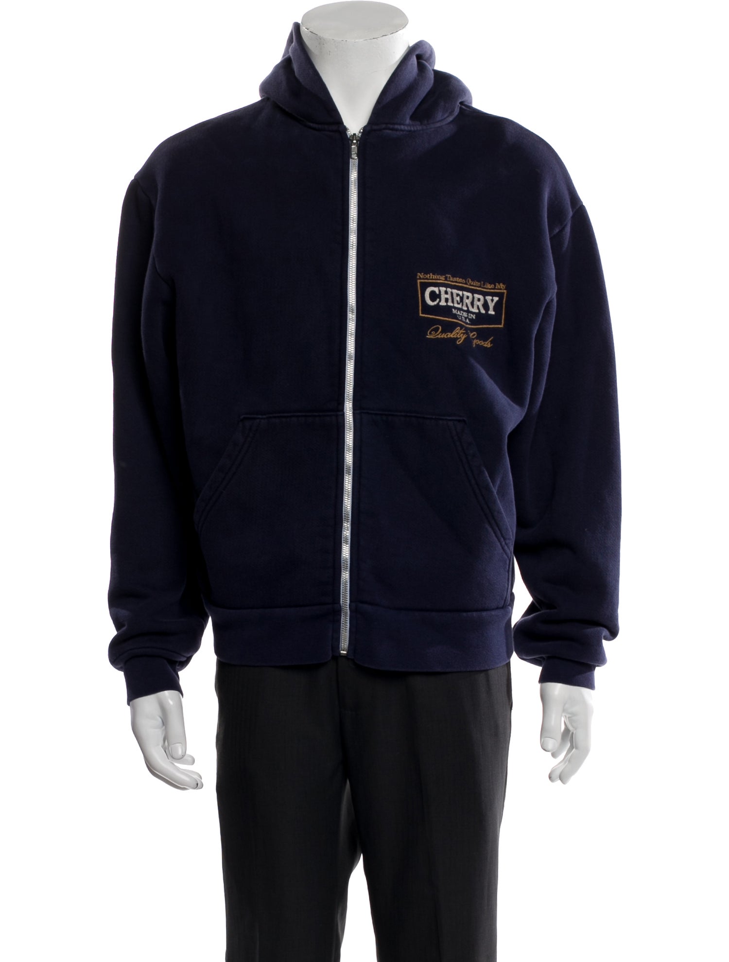 Cherry Los Angeles Graphic Print Crew Neck Hoodie