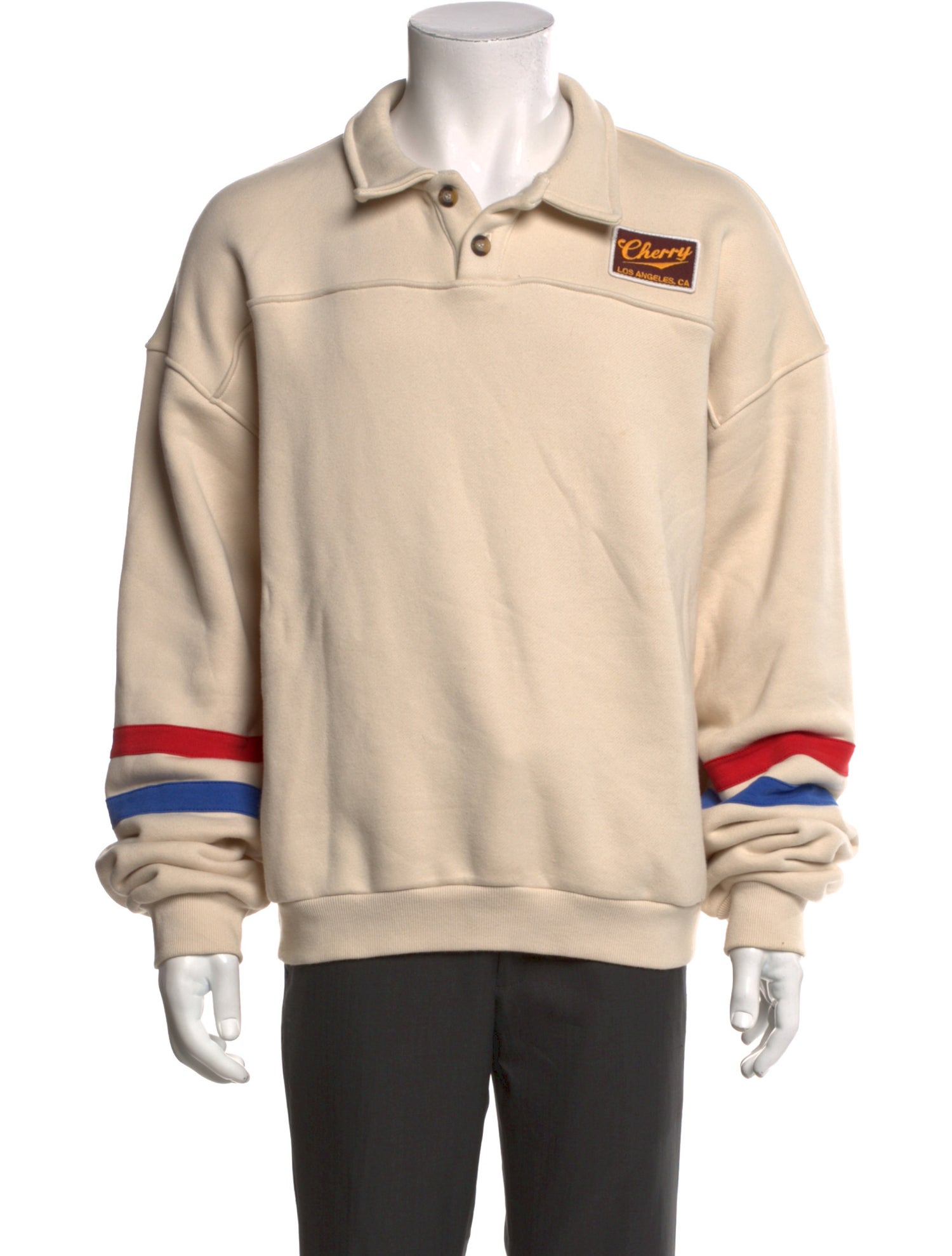 Cherry Los Angeles Graphic Print Crew Neck Sweatshirt