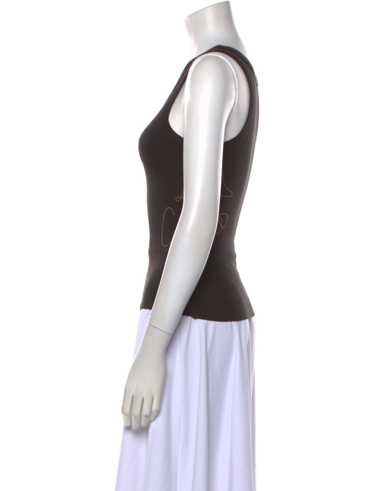 Cherry Los Angeles Scoop Neck Sleeveless Top