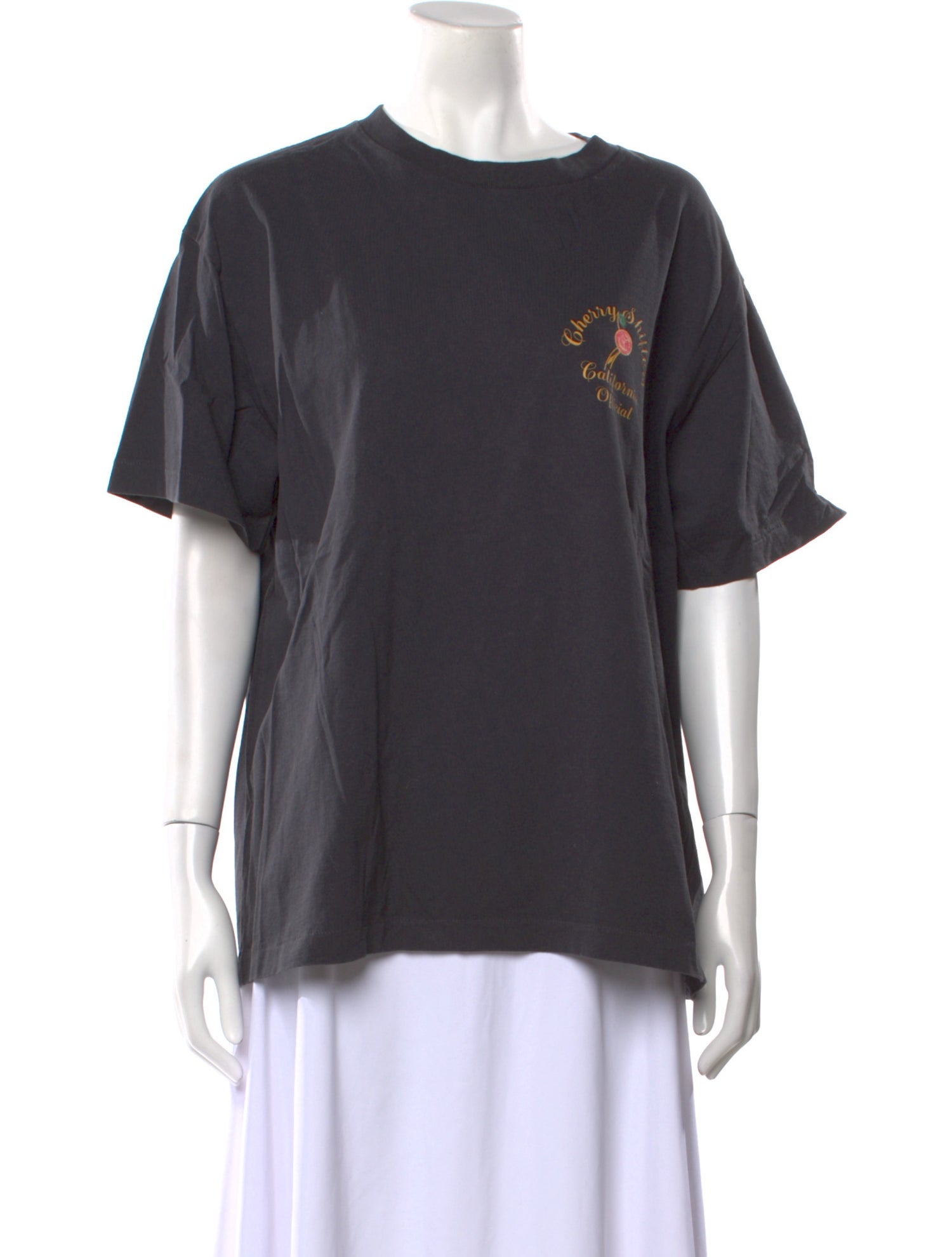 Cherry Los Angeles Crew Neck Short Sleeve T-Shirt