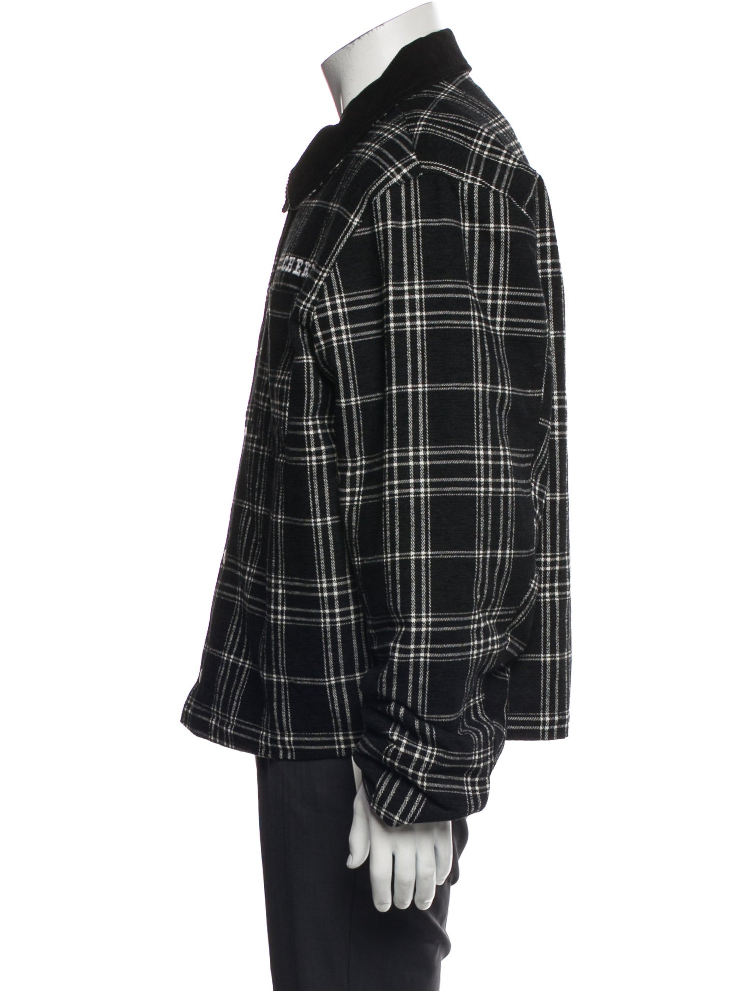 Cherry Los Angeles Plaid Print Peacoat