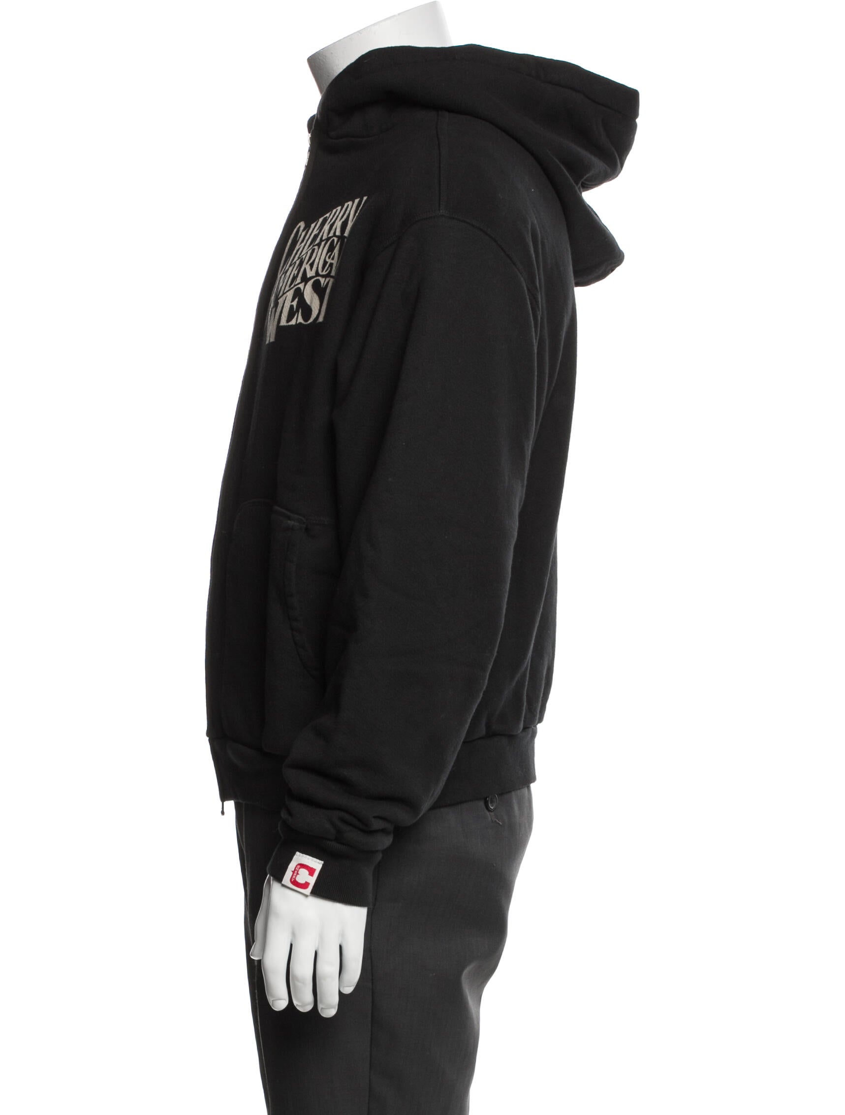 Cherry Los Angeles Graphic Print Crew Neck Hoodie