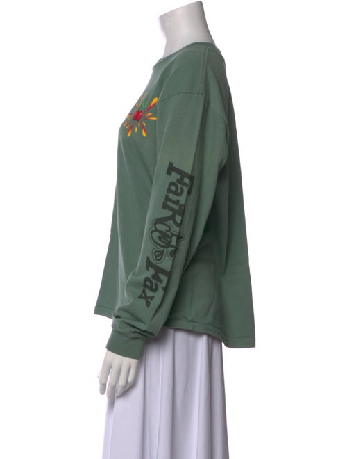 Cherry Los Angeles Graphic Print Crew Neck Sweatshirt