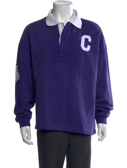 Cherry Los Angeles Colorblock Pattern Collar Henley