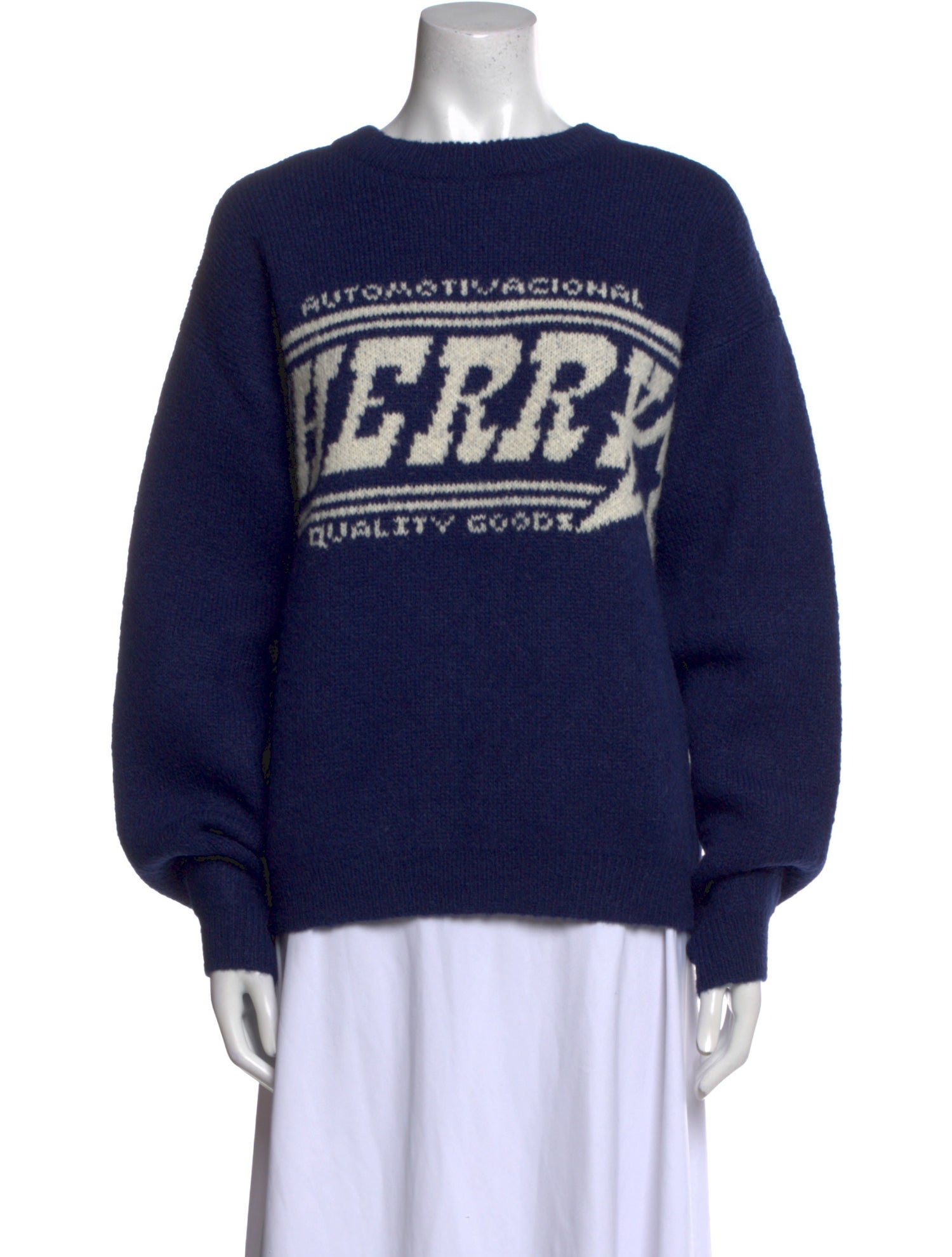 Cherry Los Angeles Alpaca Graphic Print Sweater