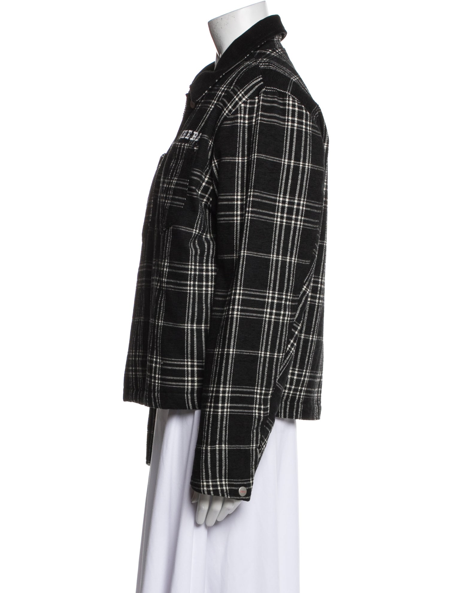 Cherry Los Angeles Plaid Print Jacket w/ Tags
