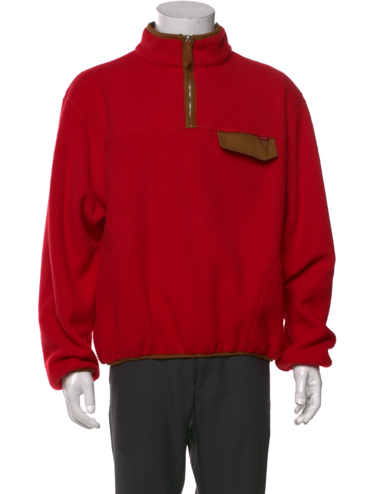 Cherry Los Angeles Colorblock Pattern Mock Neck Sweatshirt w/ Tags