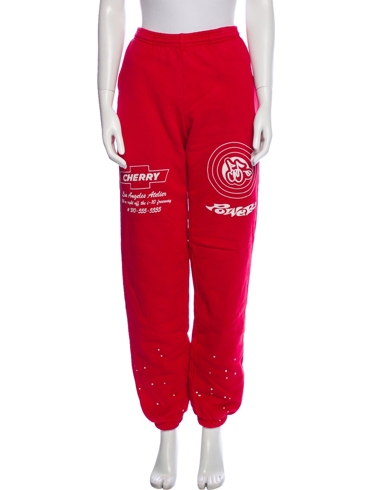 Cherry Los Angeles Graphic Print Sweatpants