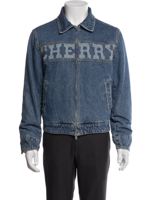 Cherry Los Angeles Graphic Print Denim Jacket