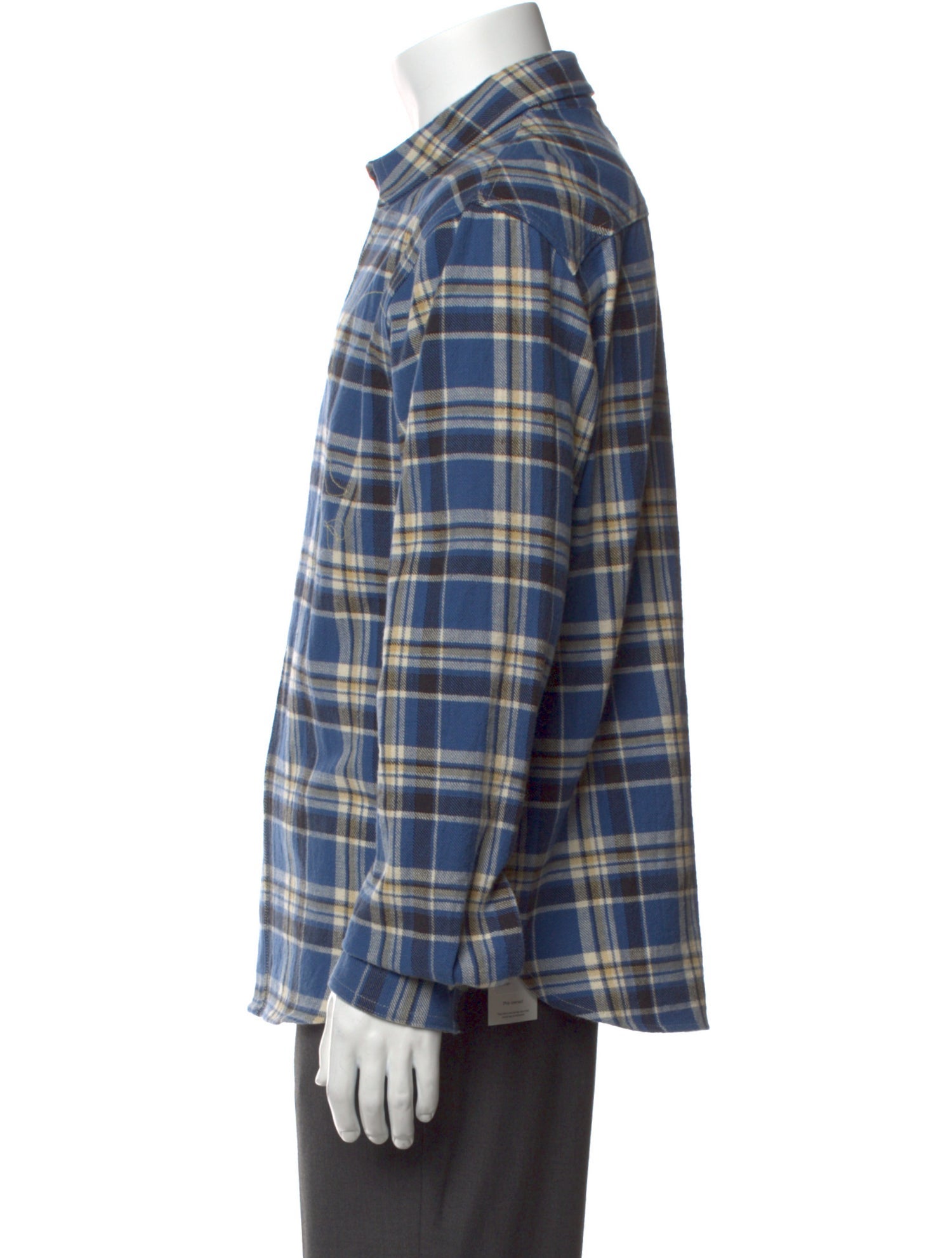 Cherry Los Angeles Plaid Print Long Sleeve Shirt