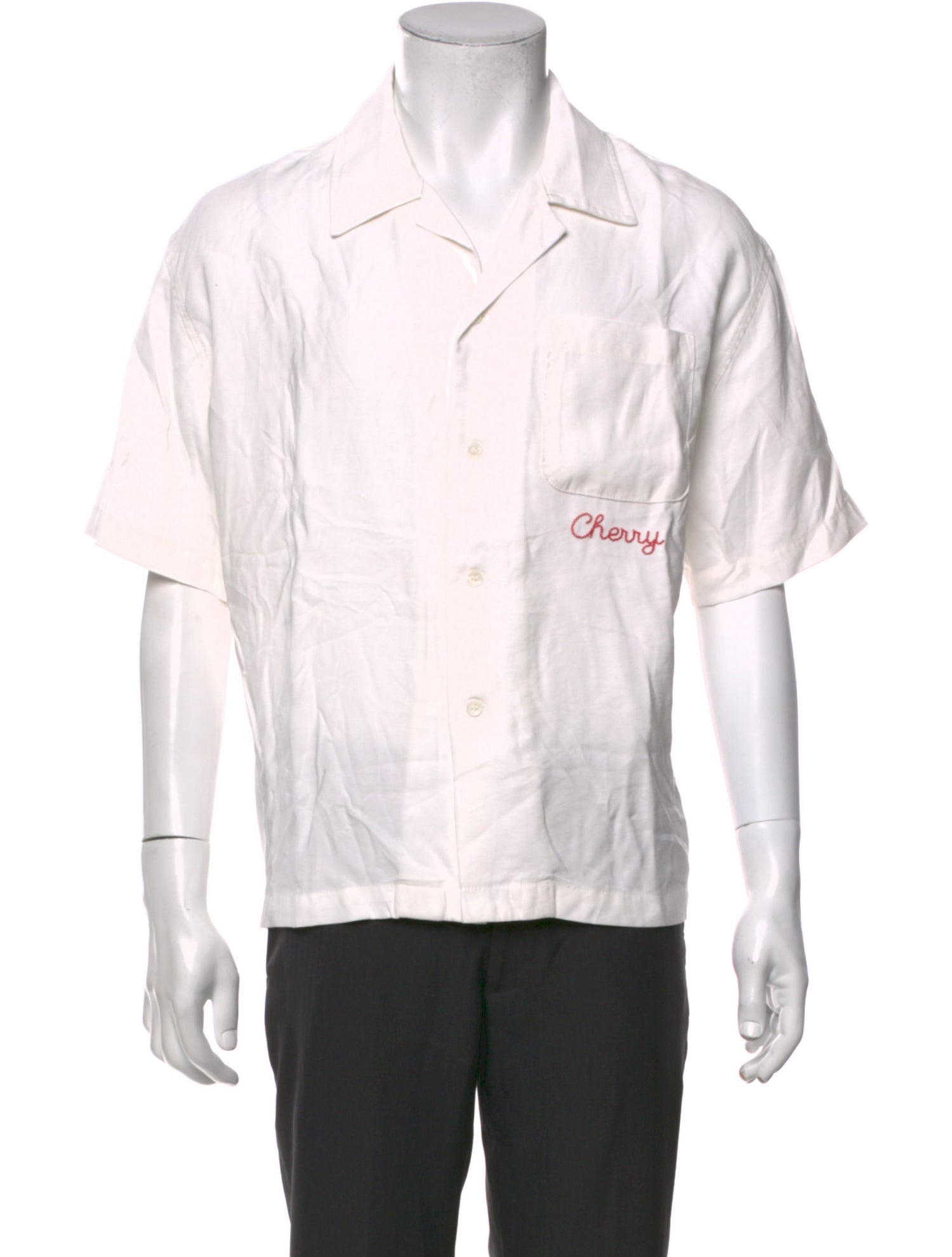 Cherry Los Angeles Graphic Print Short Sleeve Shirt