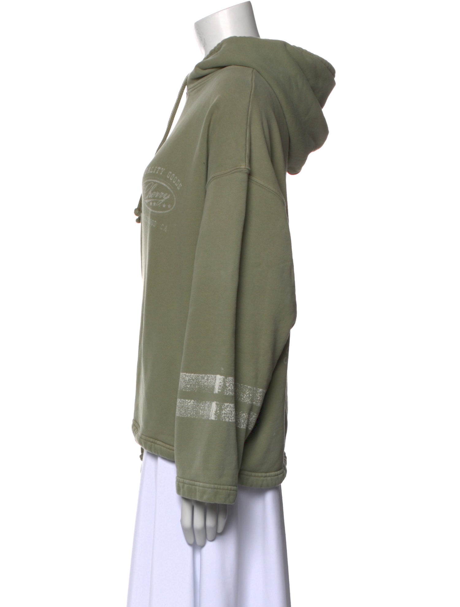 Cherry Los Angeles V-Neck Long Sleeve Sweatshirt