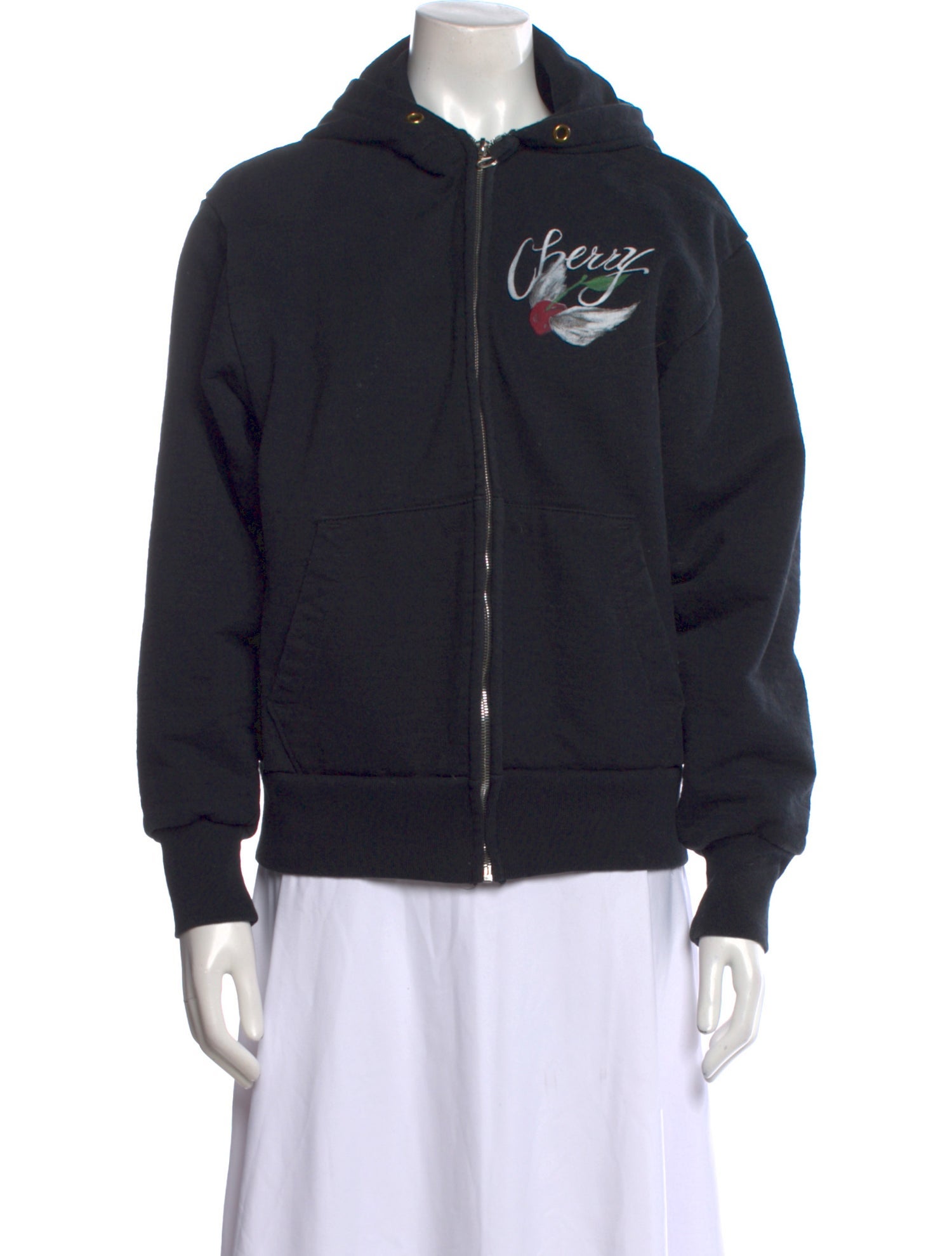 Cherry Los Angeles Graphic Print Crew Neck Sweatshirt